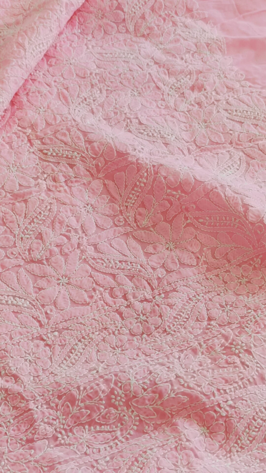 शृंगारलालिमा - Chikankari Cotton Apparel Kurta Fabric - Unstitched Apparel | Tags: Chikankari Kurta Fabric