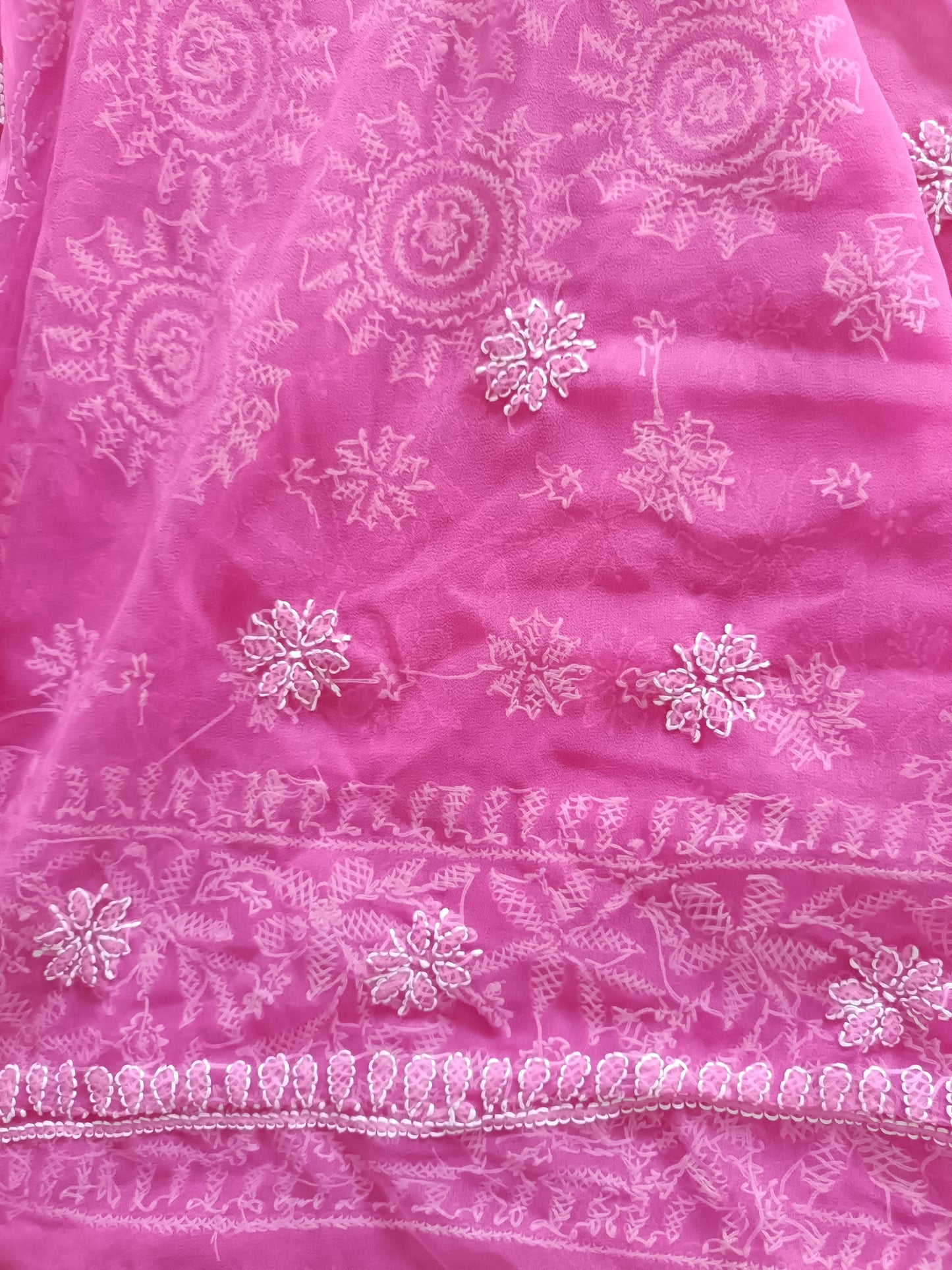 Soft Georgette Chikankari Saree