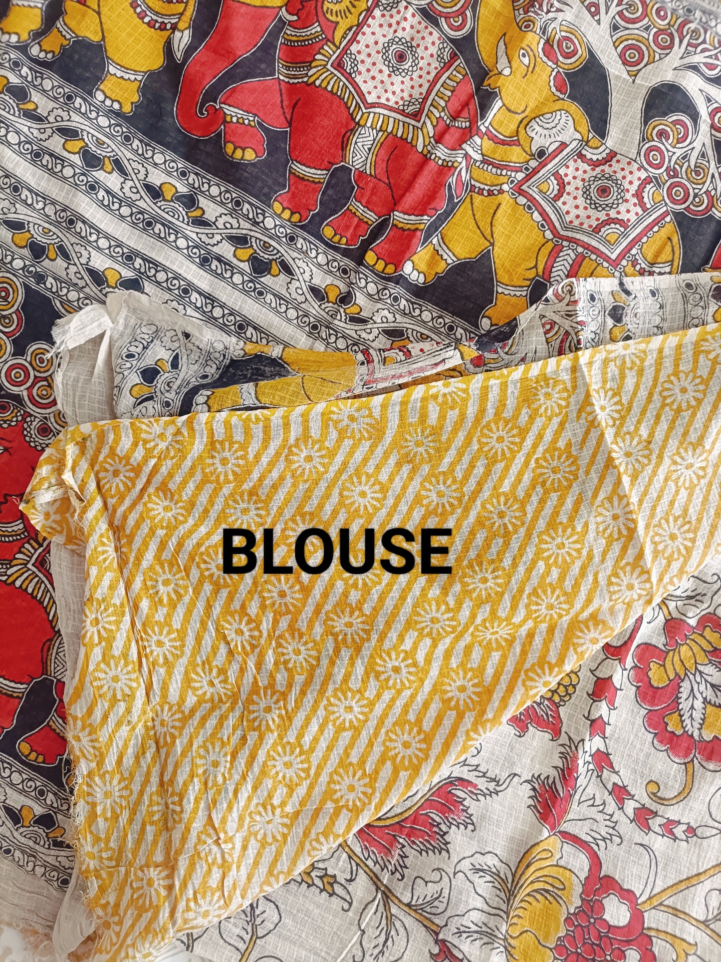 Pure Kota Handloom Cotton Handcrafted Kalamkari Saree