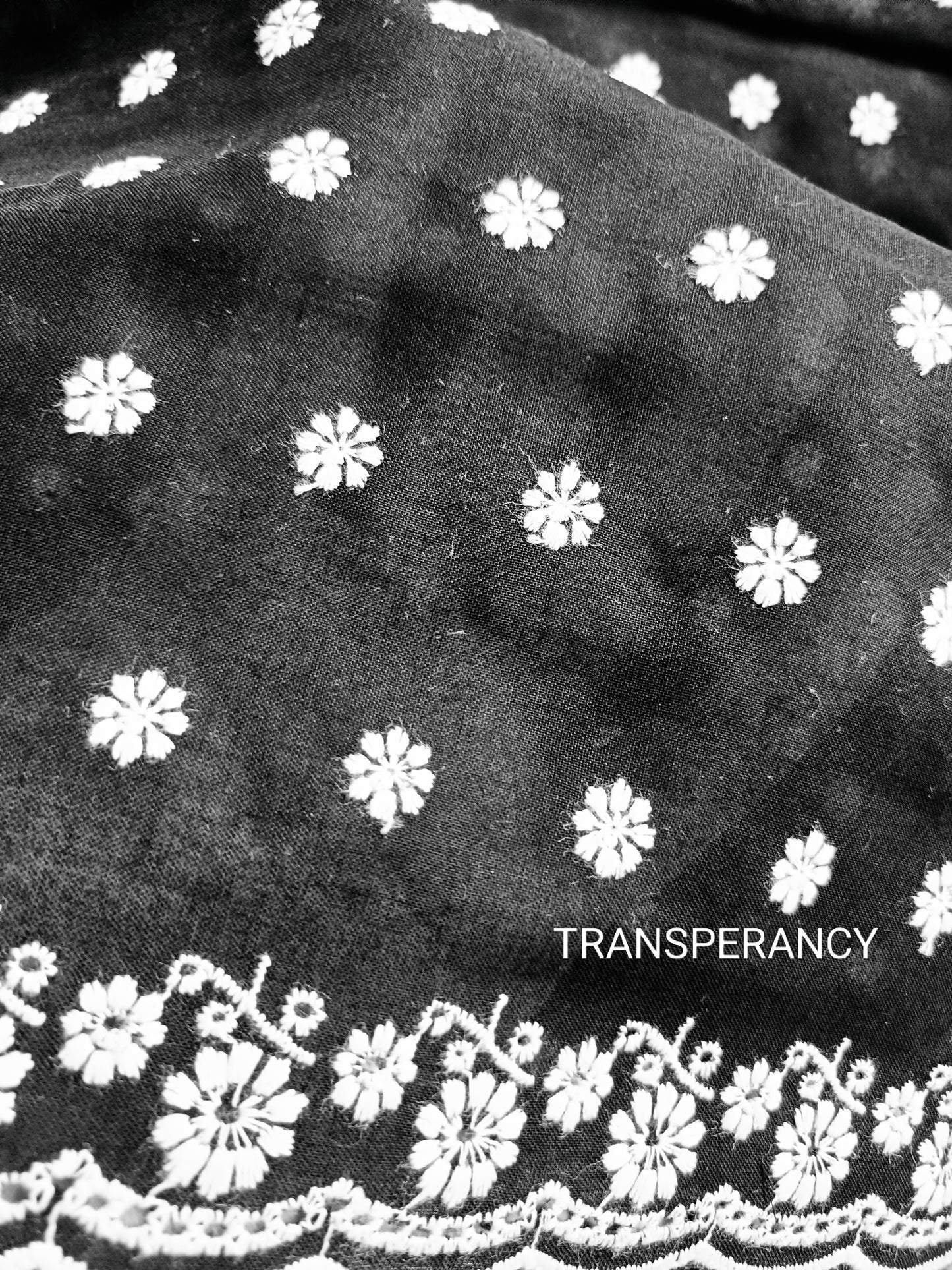 Cotton Kurta Apparel Fabric Chikankari Design Embroidery