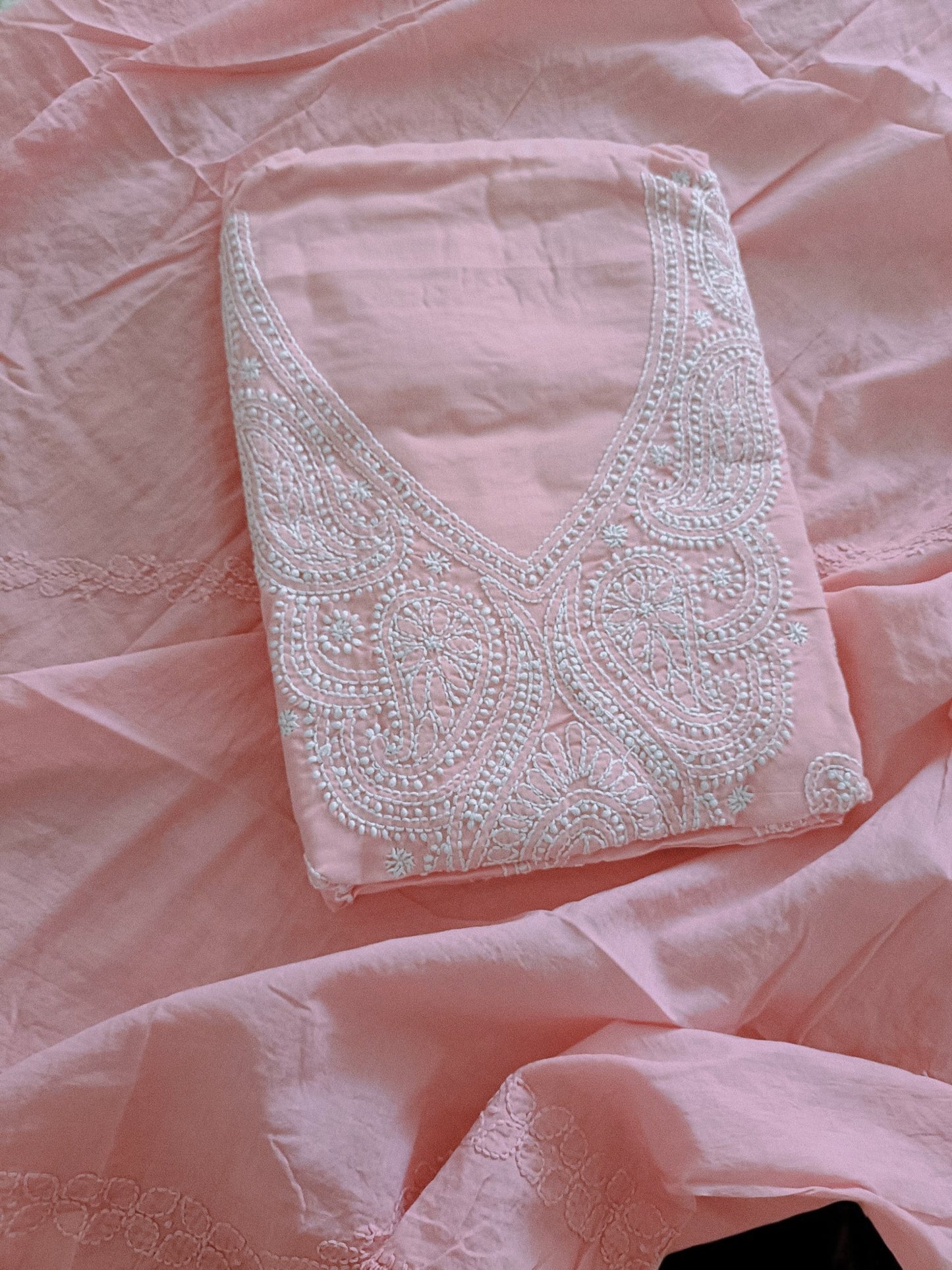 Handcrafted Chikankari Full Apparel Suit set