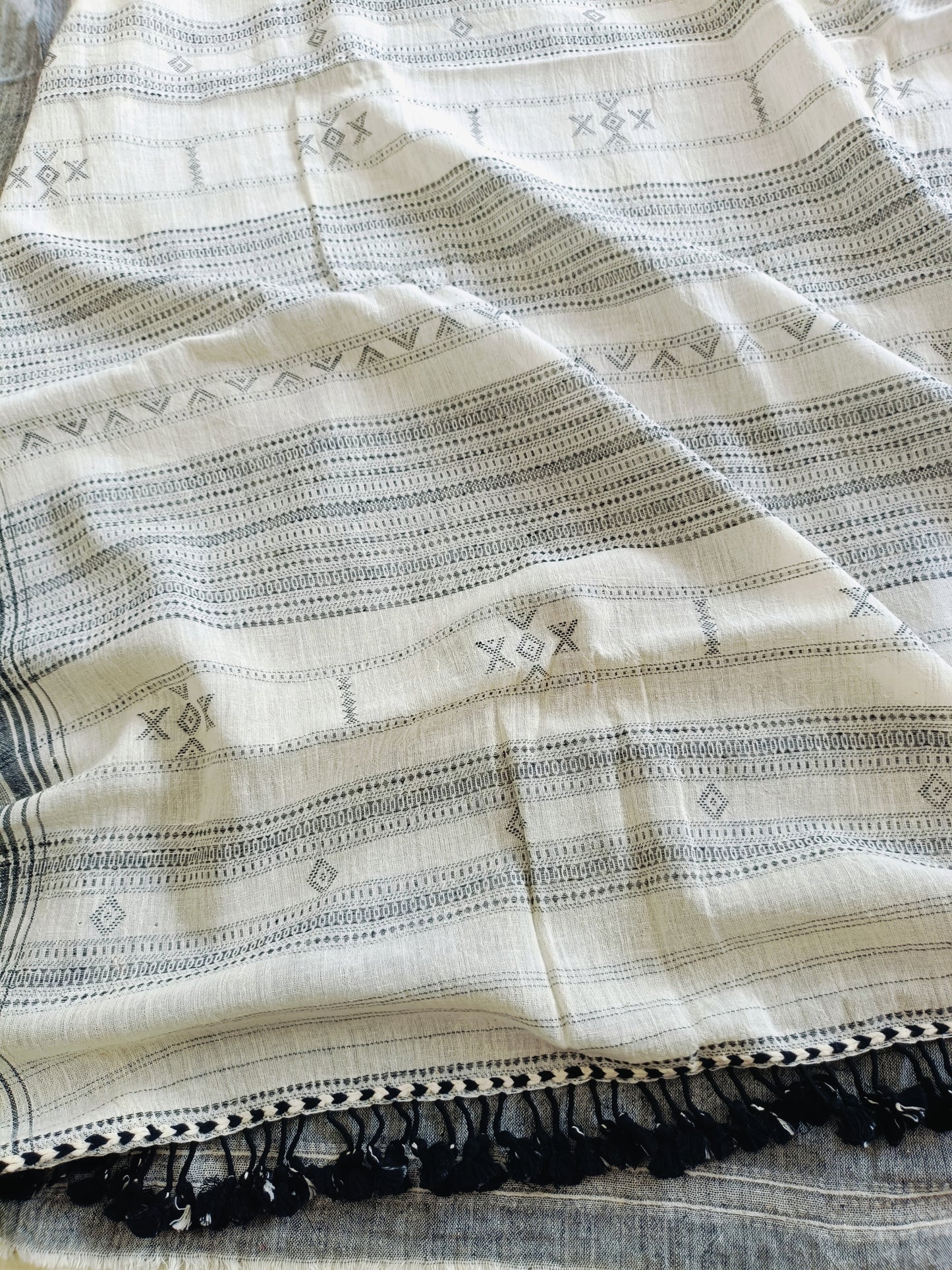 सांचा - Pure Handwoven Kala Cotton Saree - Sustainable l Organic l Ethical
