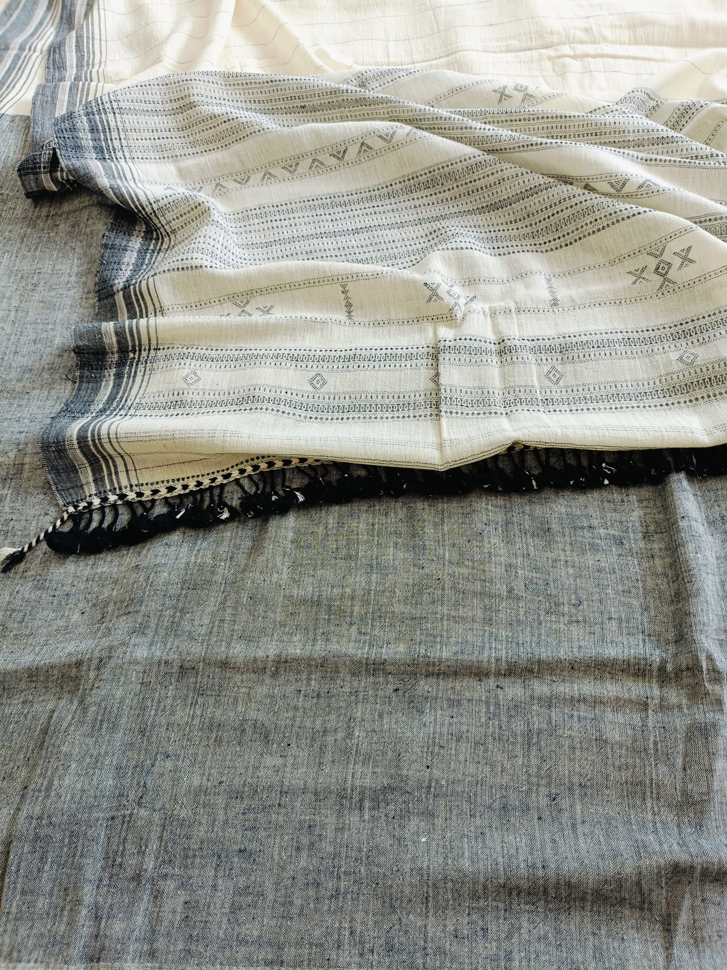 सांचा - Pure Handwoven Kala Cotton Saree - Sustainable l Organic l Ethical