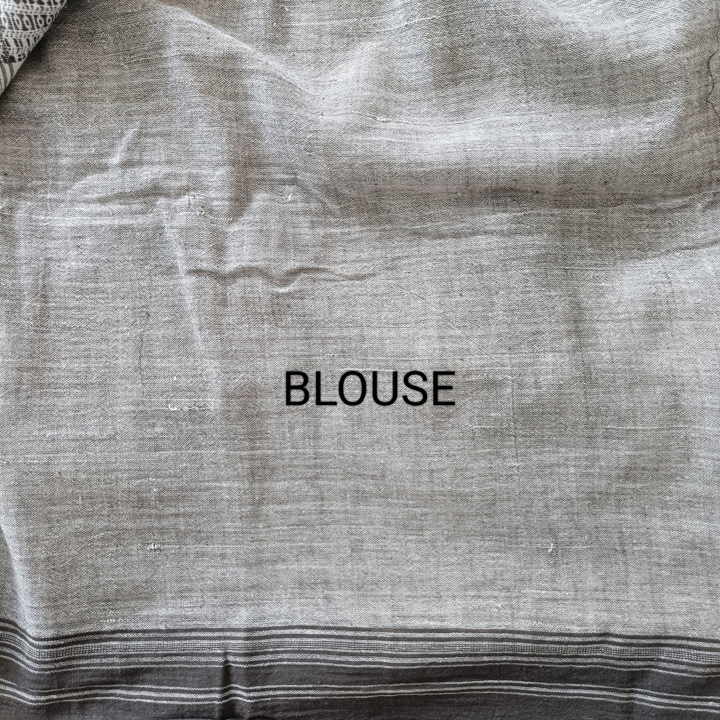 विरासत - Pure Handwoven Kala Cotton Saree - Sustainable l Organic l Ethical