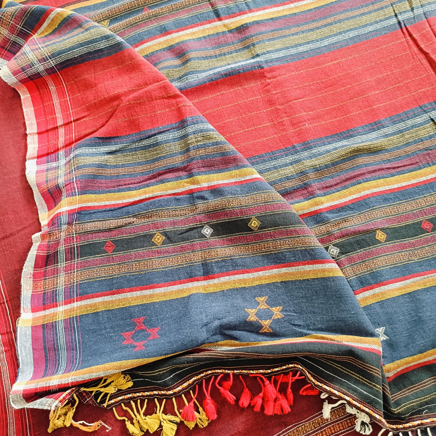 प्रकृति - Pure Handwoven Kala Cotton Saree - Sustainable l Organic l Ethical