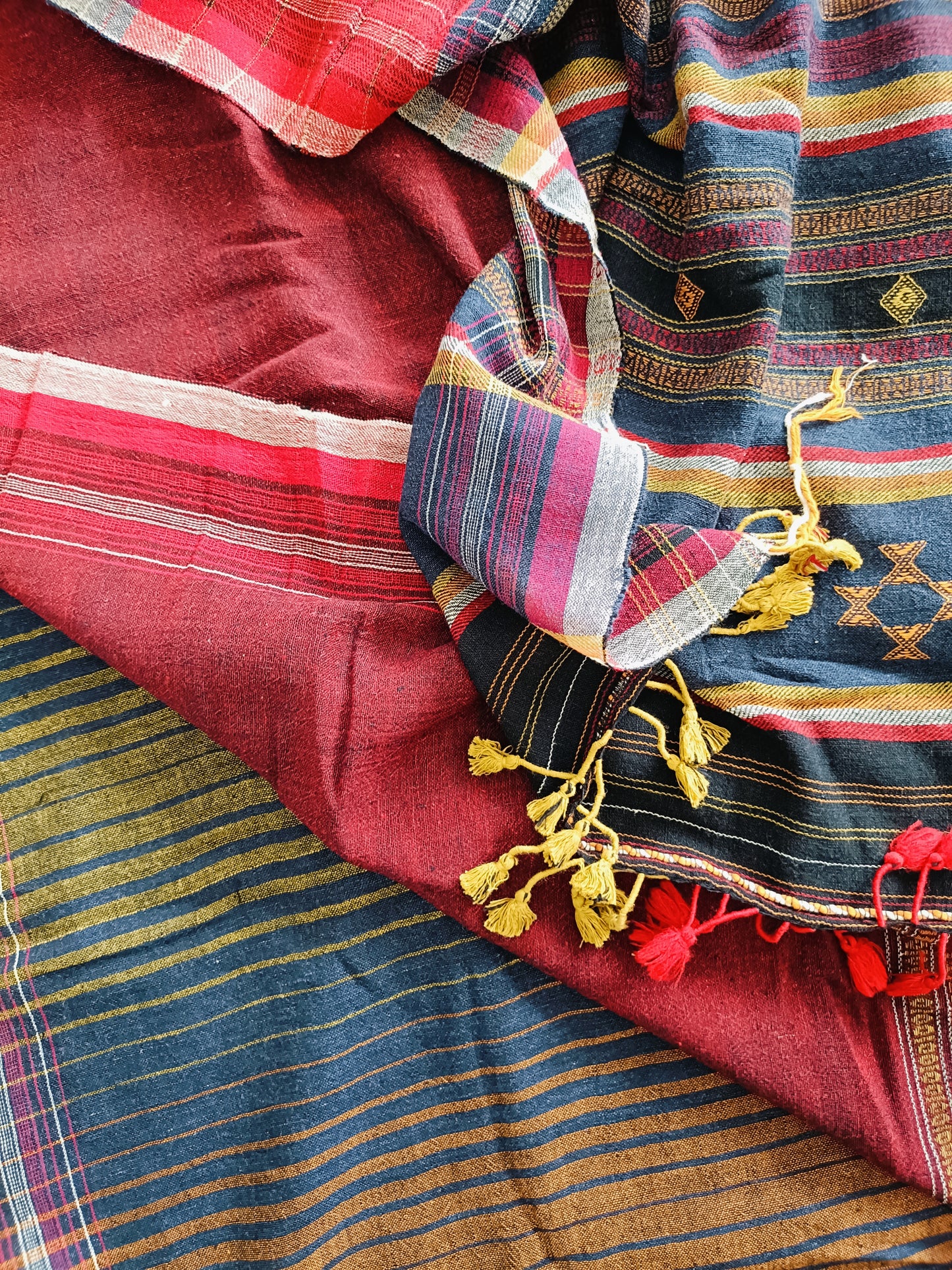 प्रकृति - Pure Handwoven Kala Cotton Saree - Sustainable l Organic l Ethical