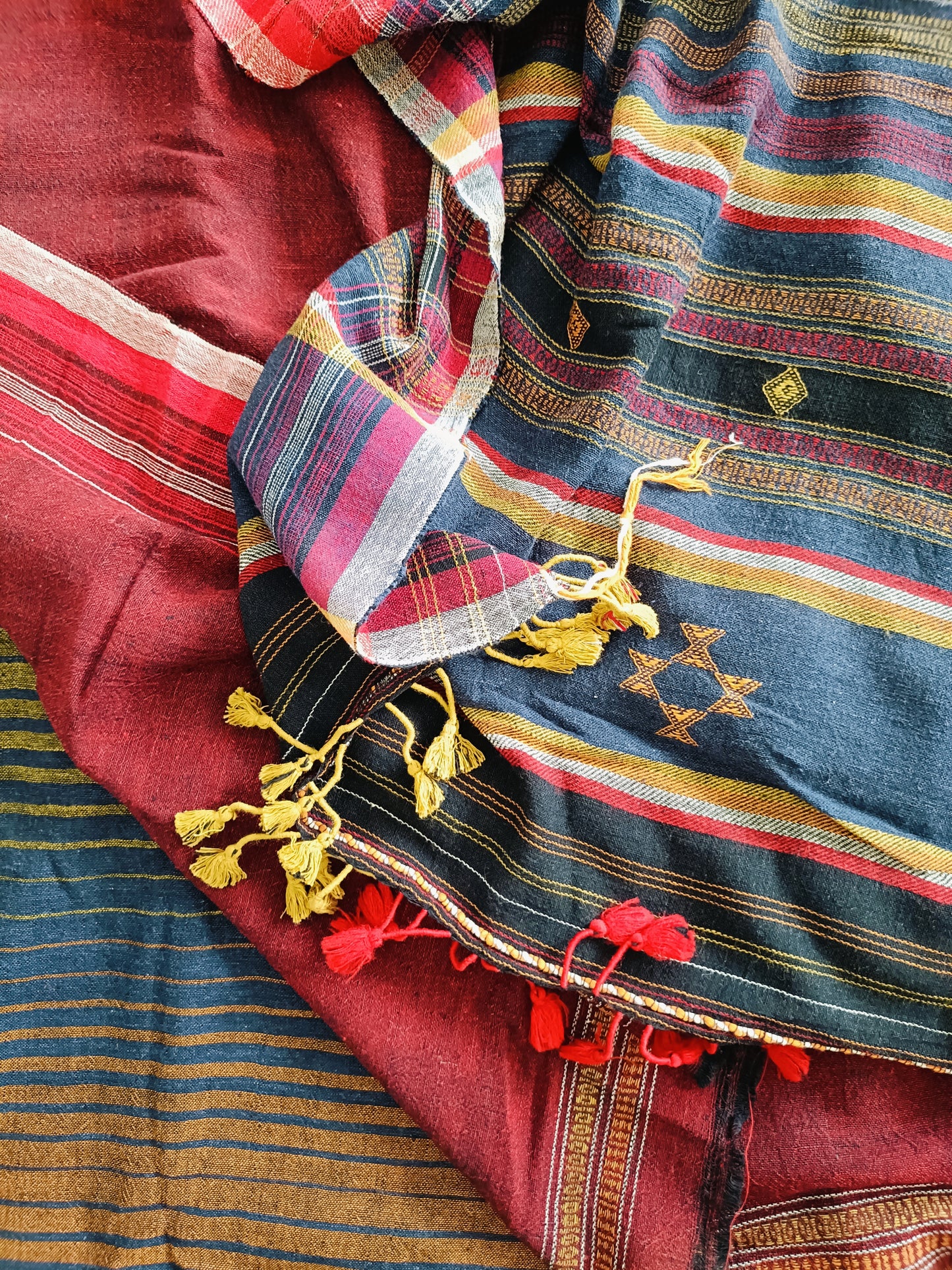 प्रकृति - Pure Handwoven Kala Cotton Saree - Sustainable l Organic l Ethical