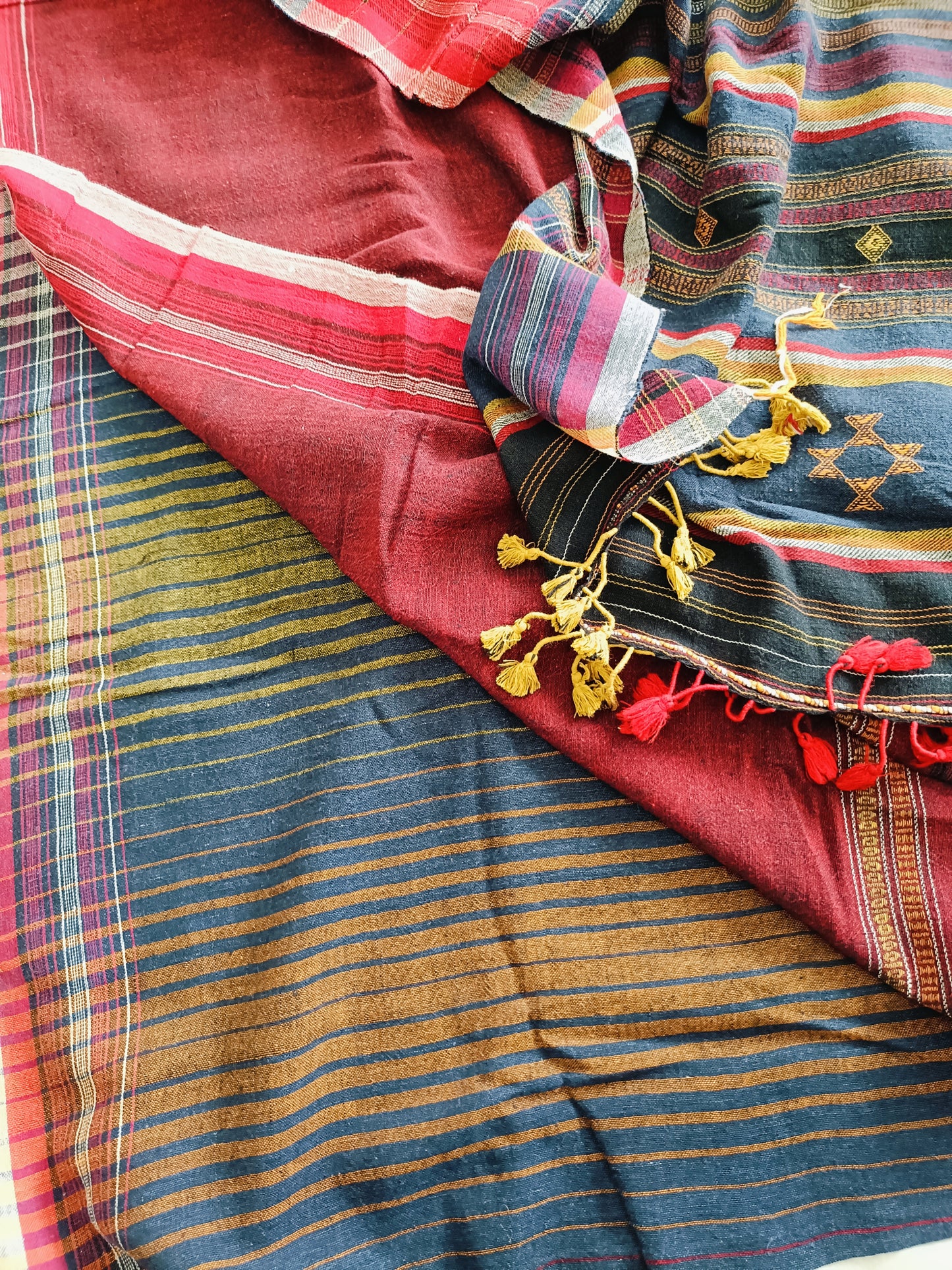 प्रकृति - Pure Handwoven Kala Cotton Saree - Sustainable l Organic l Ethical
