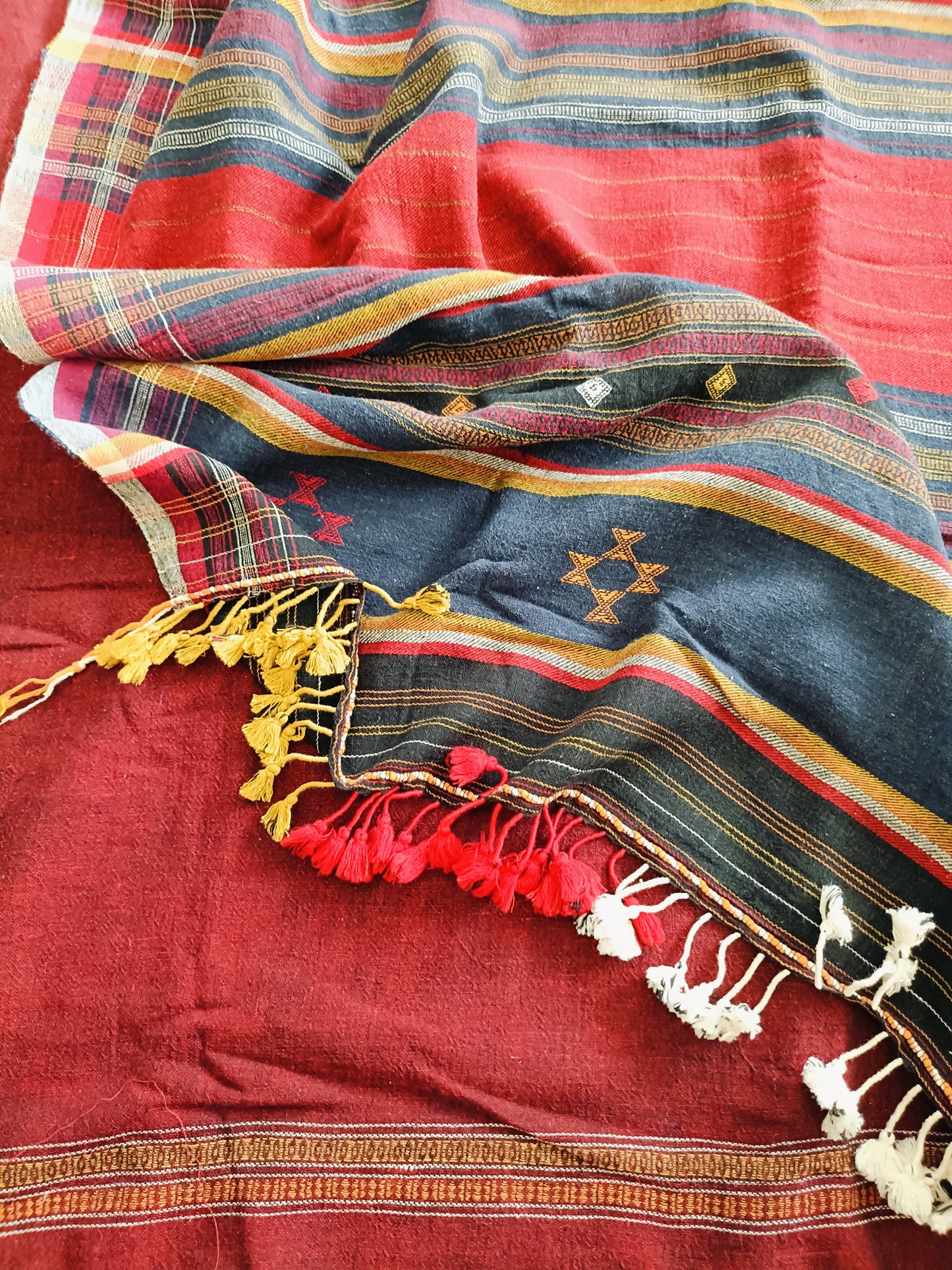 प्रकृति - Pure Handwoven Kala Cotton Saree - Sustainable l Organic l Ethical