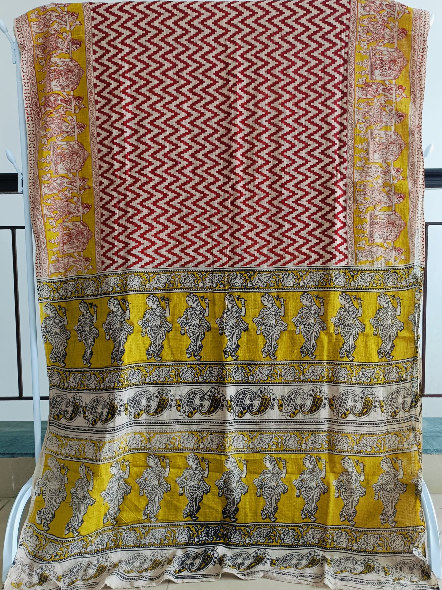रचनिका - Pure Kota Handloom Cotton Handcrafted Kalamkari Saree