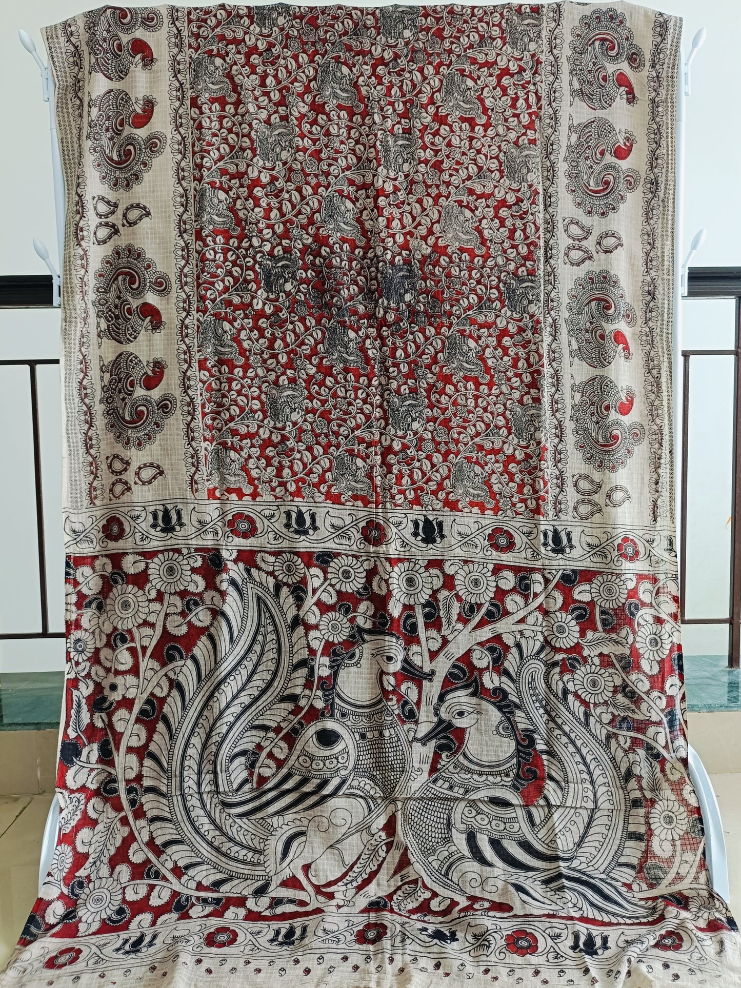 शिल्पिका - Pure Kota Handloom Cotton Handcrafted Kalamkari Saree
