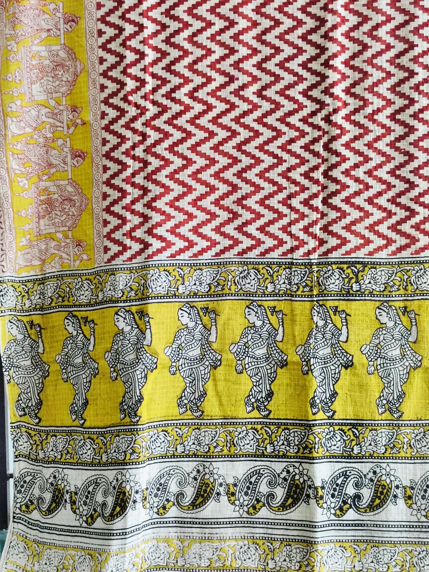 रचनिका - Pure Kota Handloom Cotton Handcrafted Kalamkari Saree