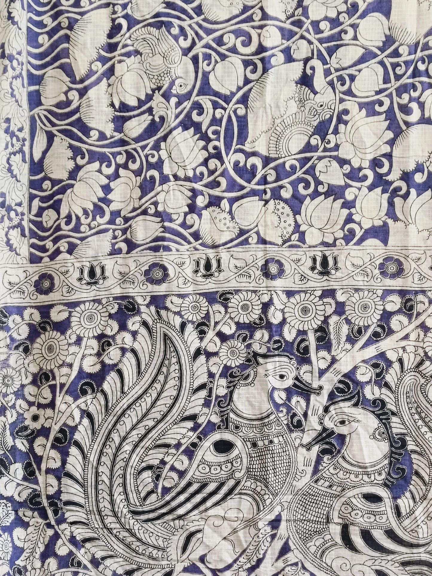 सिता - Pure Kota Handloom Cotton Handcrafted Kalamkari Sareep