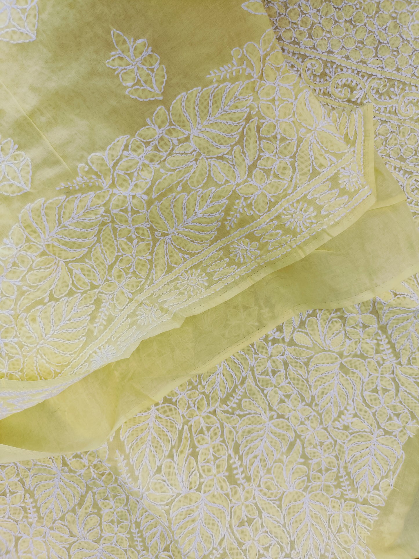 आभाl - Chikankari Cotton Apparel Kurta Fabric