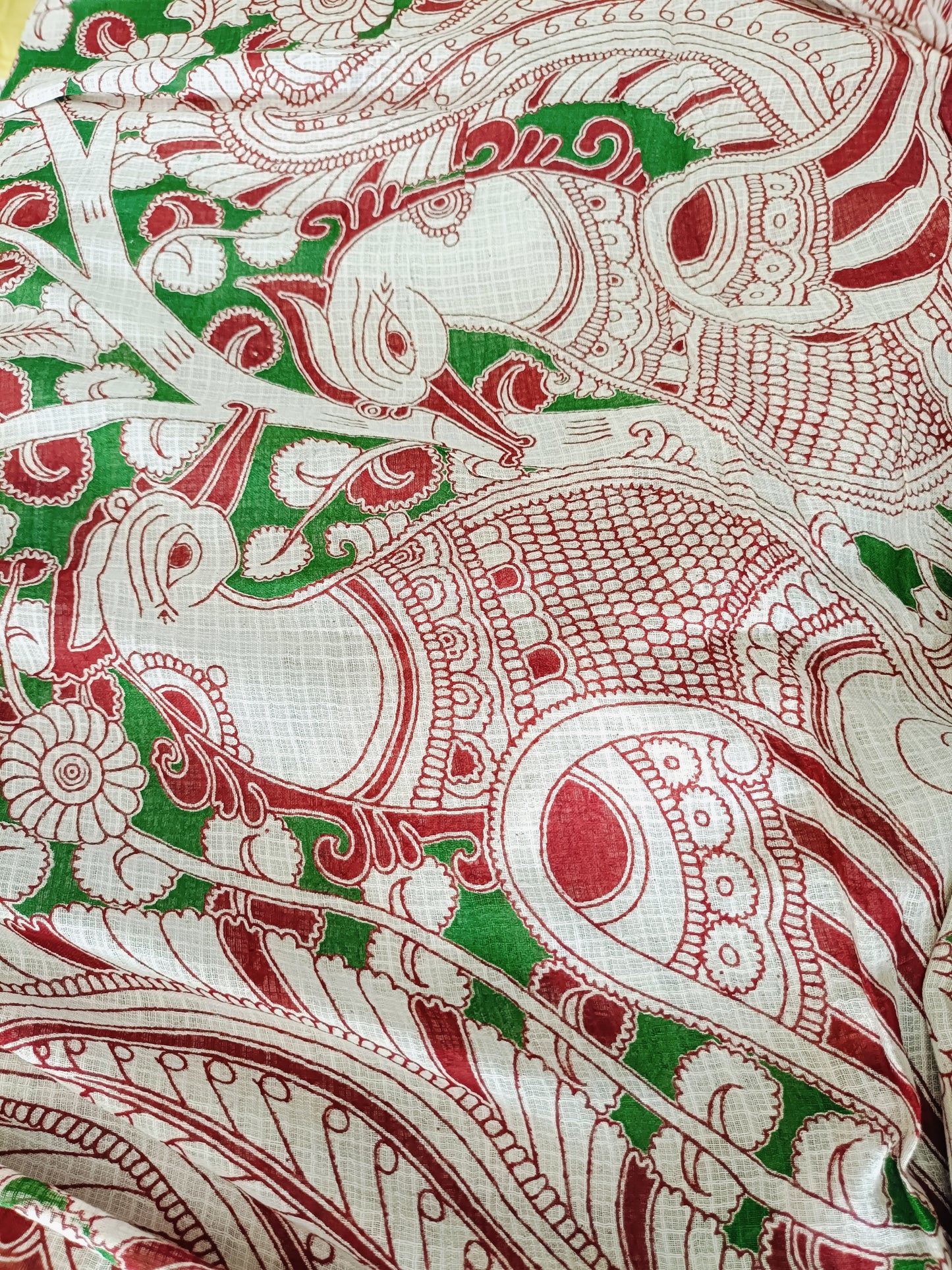 विदर्भा - Pure Kota Handloom Cotton Handcrafted Kalamkari Saree