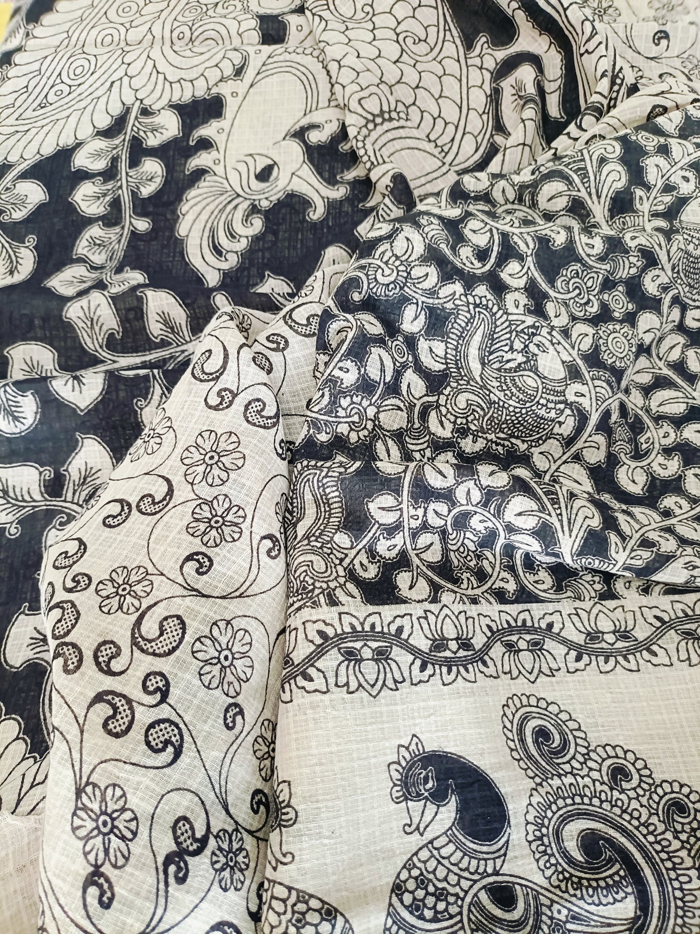 रूपिका - Pure Kota Handloom Cotton Handcrafted Kalamkari Saree