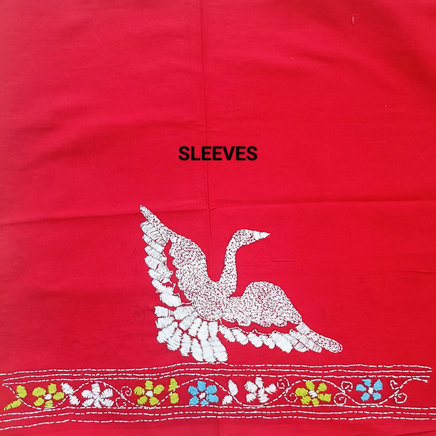 आर्या – Designer Kantha Stitch Blouse Fabric