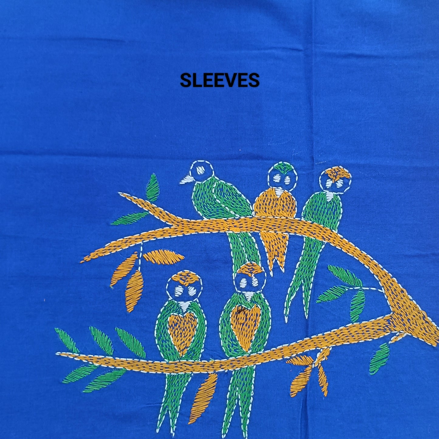 श्रेया – Designer Kantha Stitch Blouse Fabric