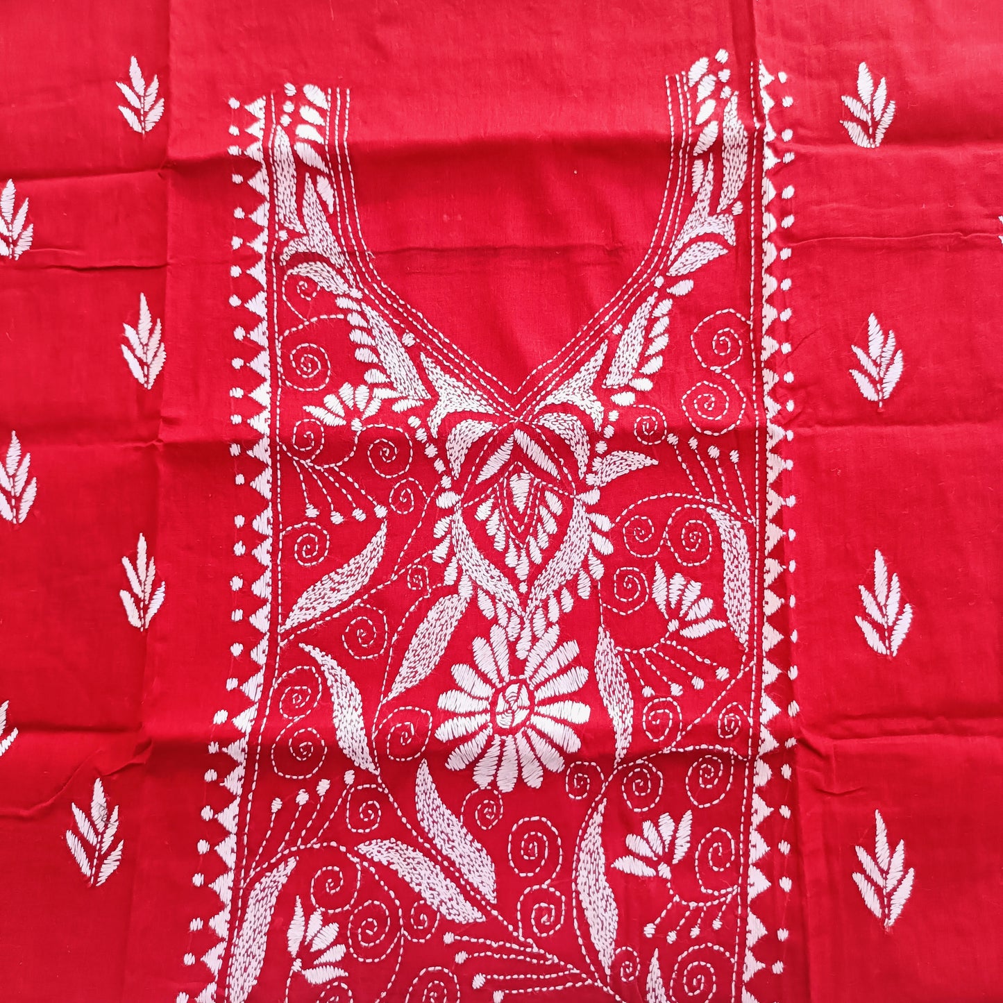 सुरंजना – Pure Cotton Kantha Stitch Kurta Fabric