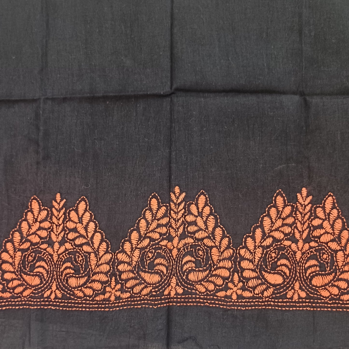 Kantha Stitch Cotton Half Work Blouse Fabric