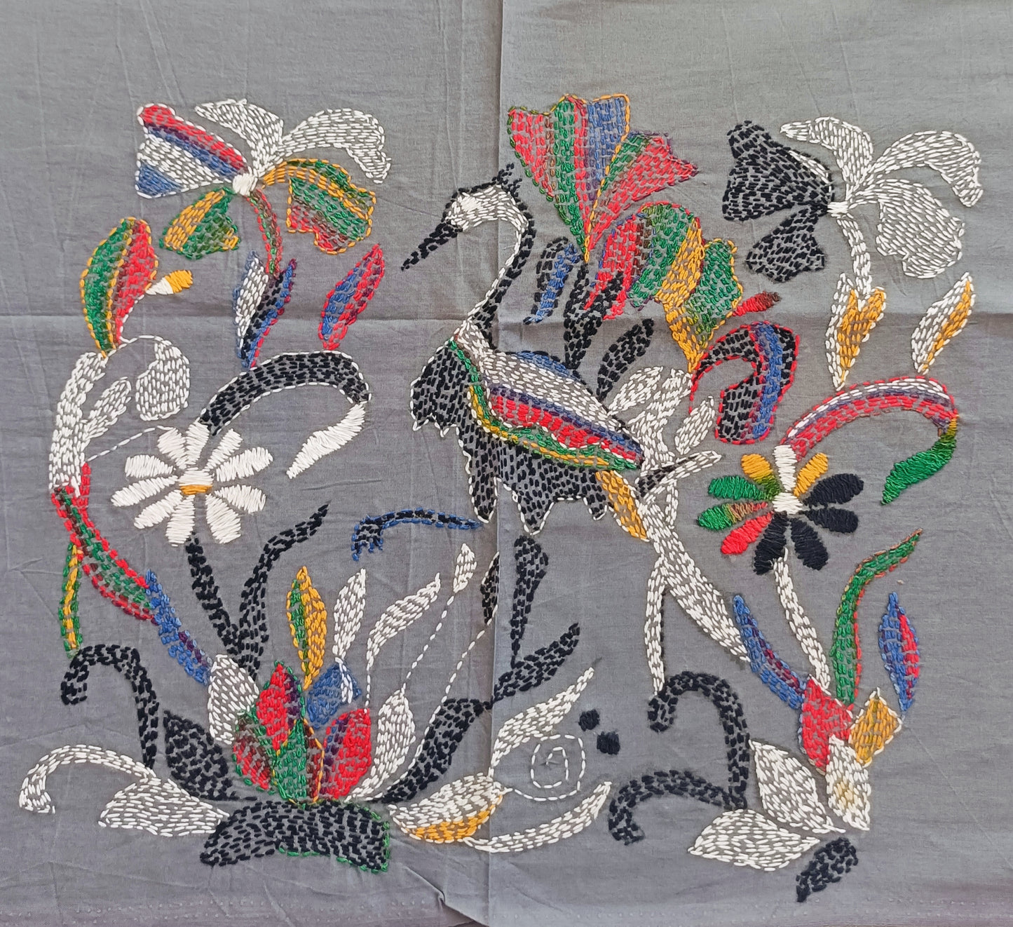 रूपाली – Designer Kantha Stitch Blouse Fabric