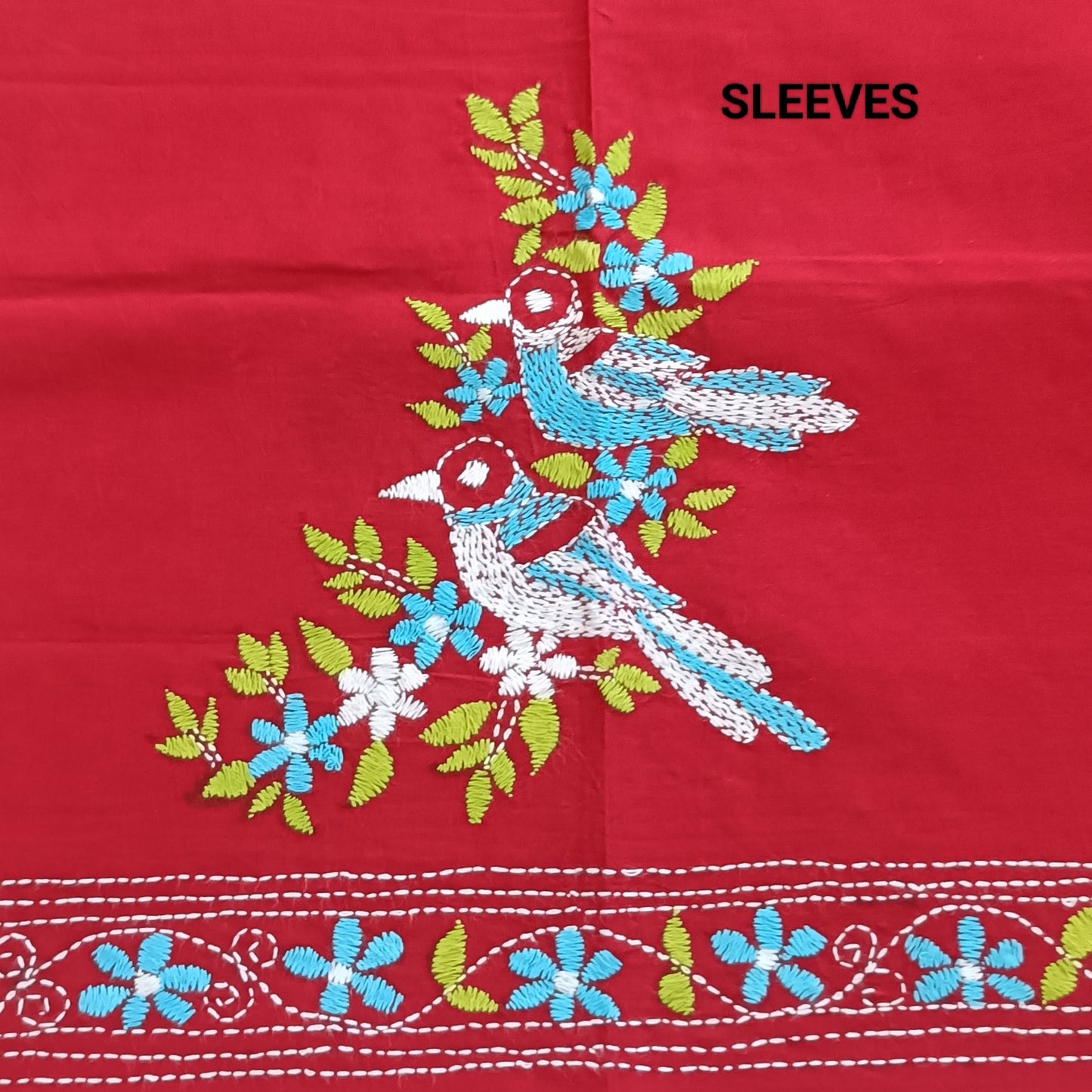 यामिनी – Designer Kantha Stitch Blouse Fabric