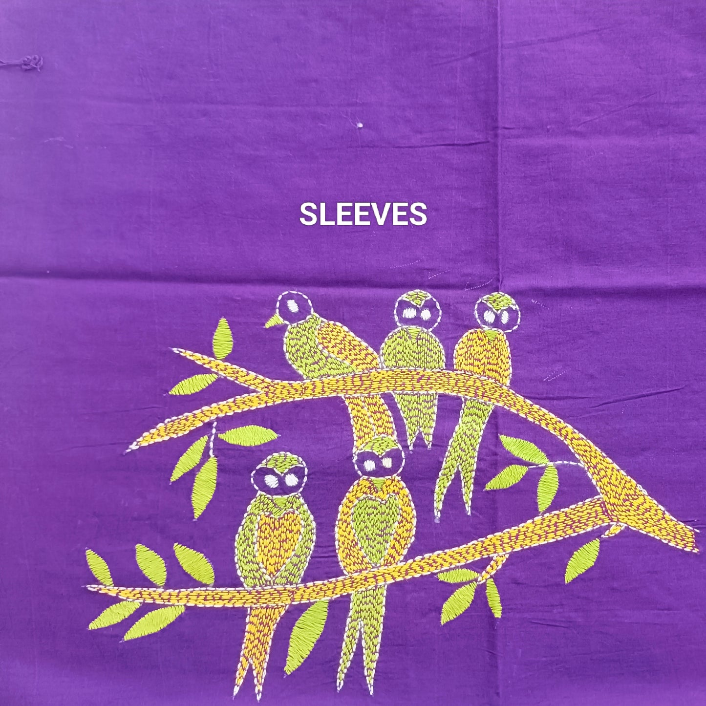 कुसुम – Designer Kantha Stitch Blouse Fabric