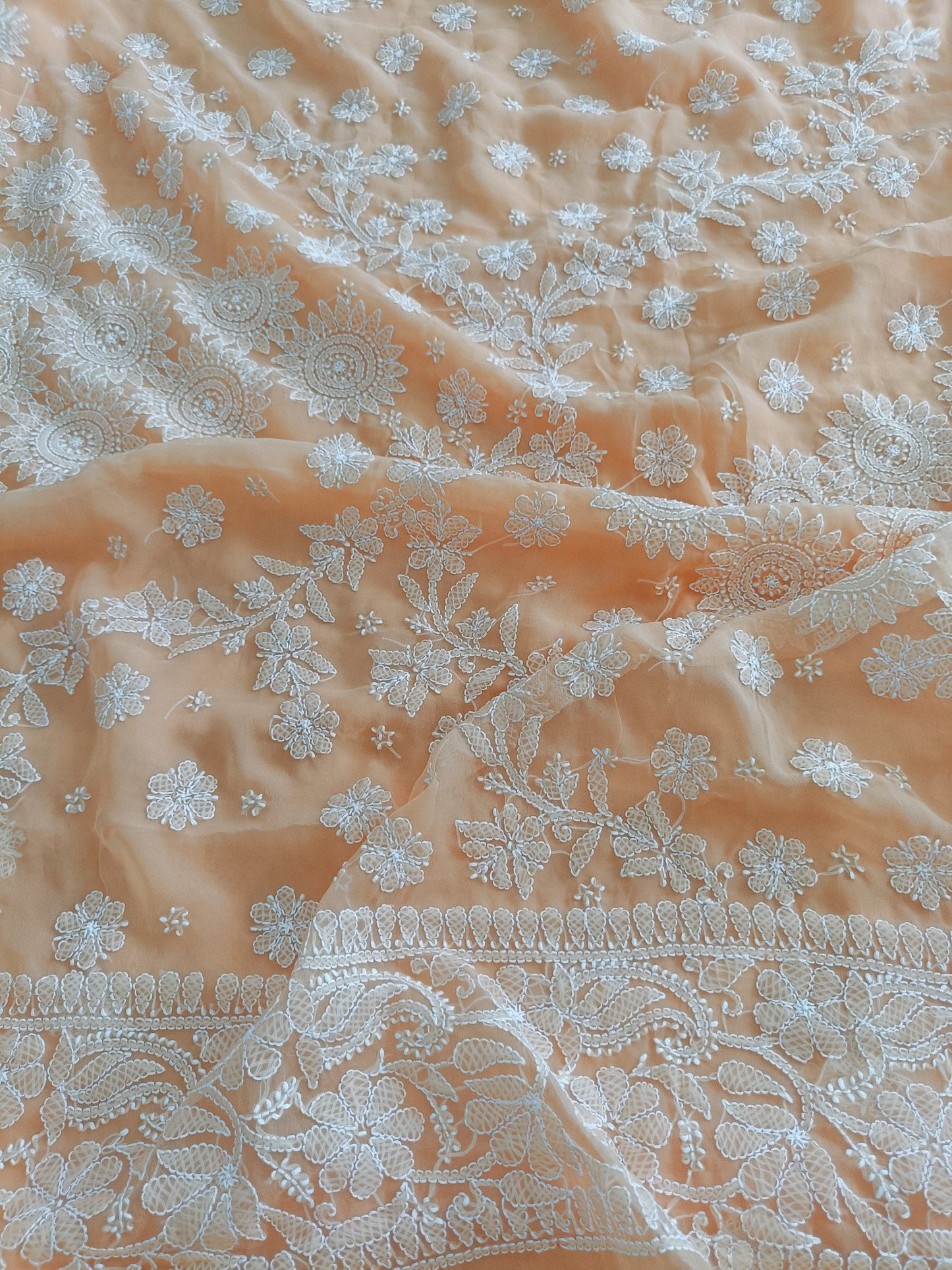 वंदना - Soft Georgette Chikankari Saree