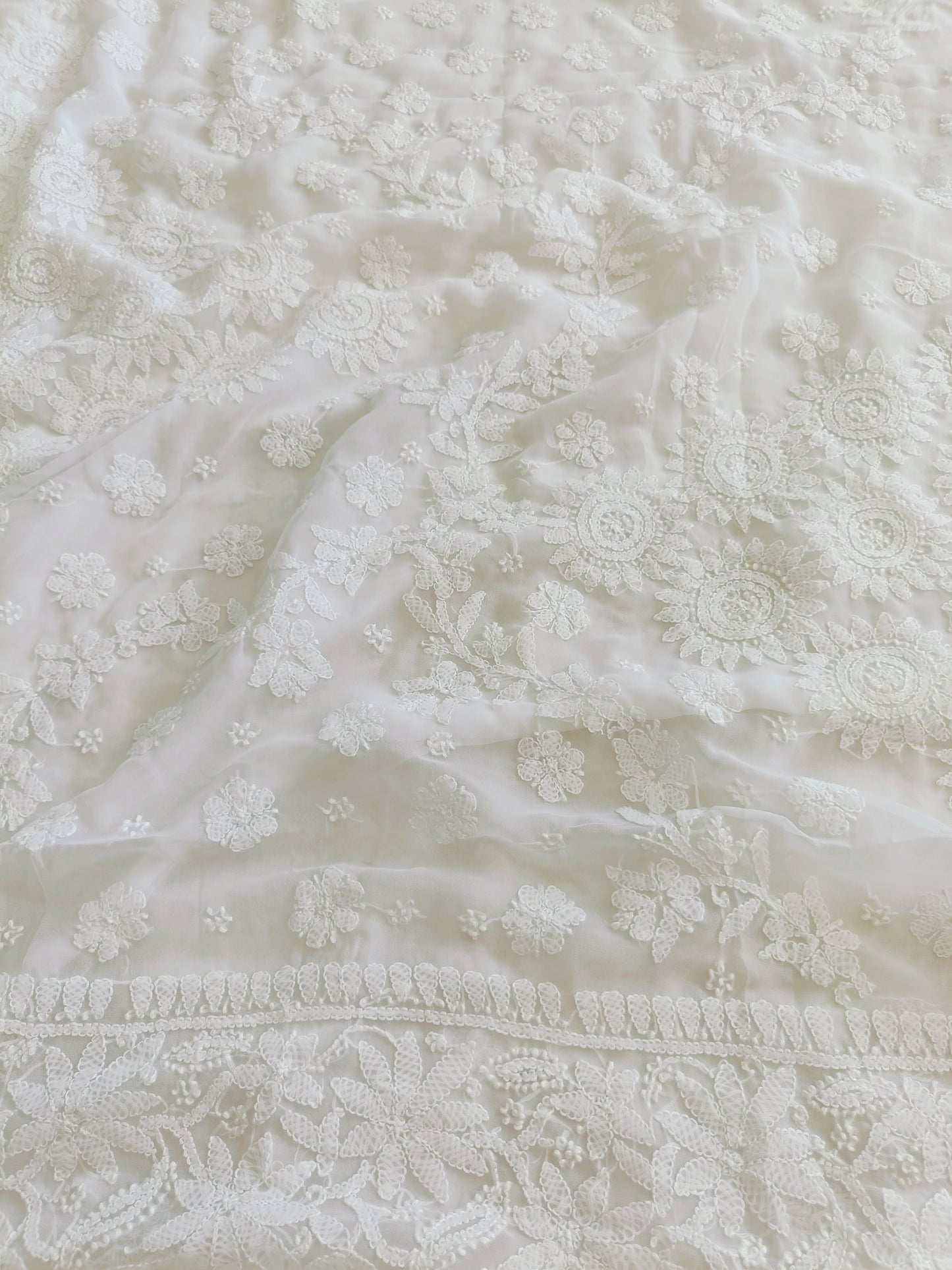 रश्मि - Soft Georgette Chikankari Saree