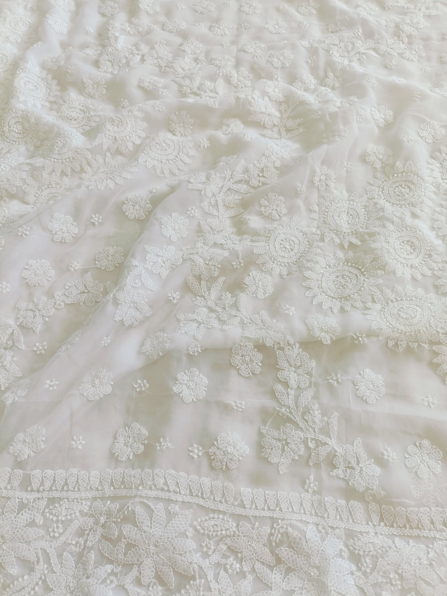 रश्मि - Soft Georgette Chikankari Saree