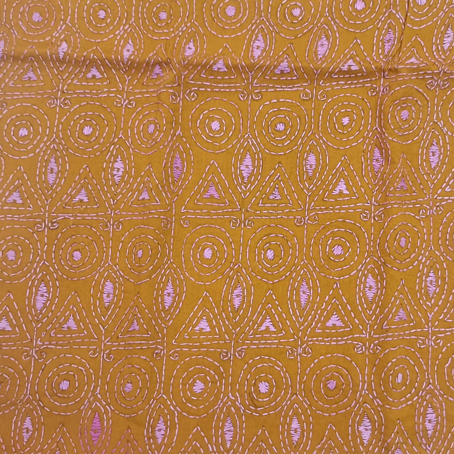 Kantha Stitch Cotton Blouse Fabric