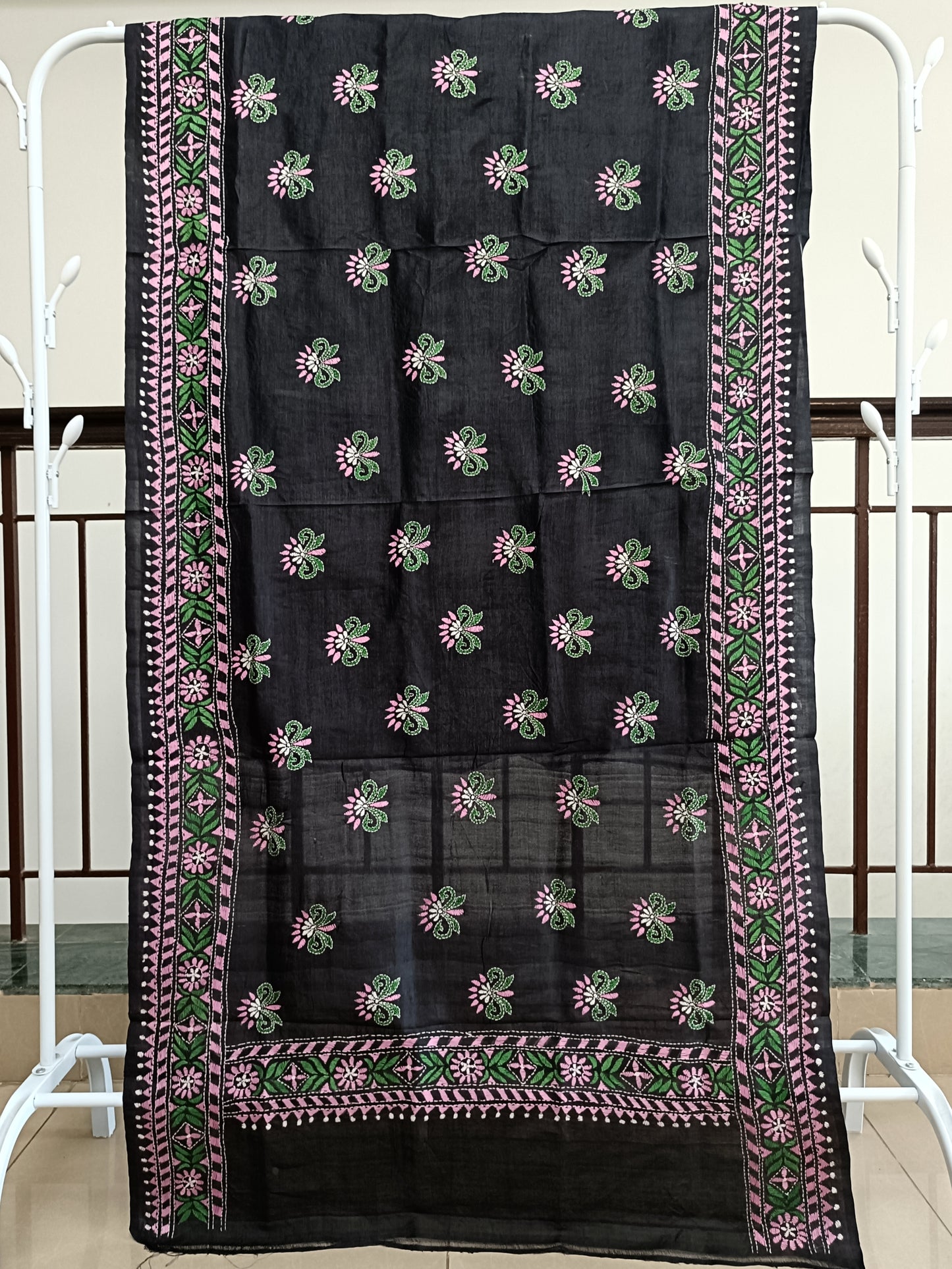 Pink Blooms on Midnight