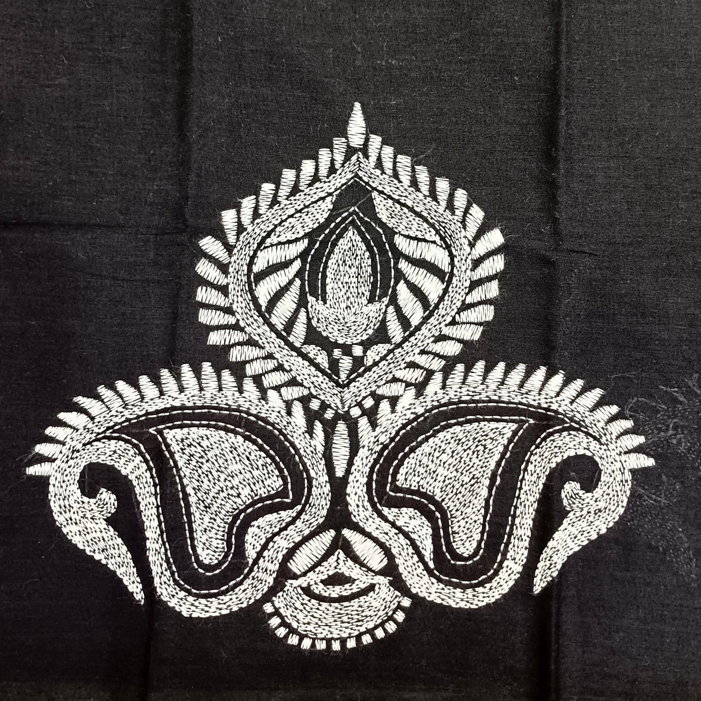 Kantha Stitch Cotton Half Work Blouse Fabric