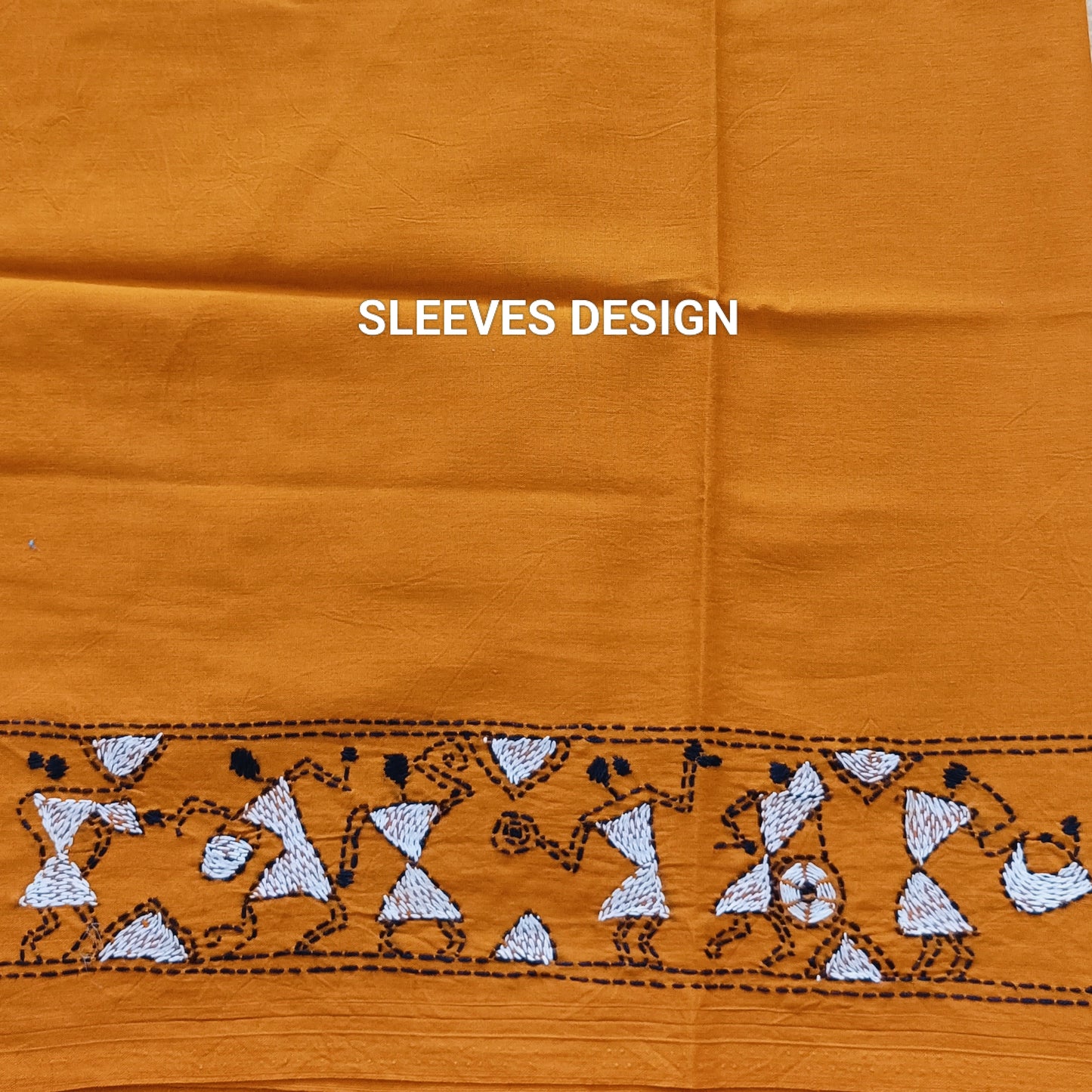 Designer Kantha Stitch Blouse Fabric