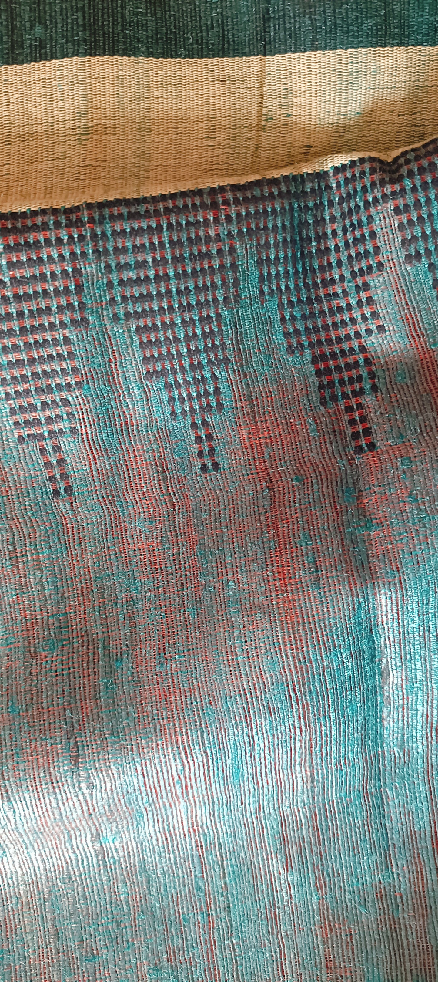 Handwoven Bhagalpur Ghitcha Tussar Silk Saree