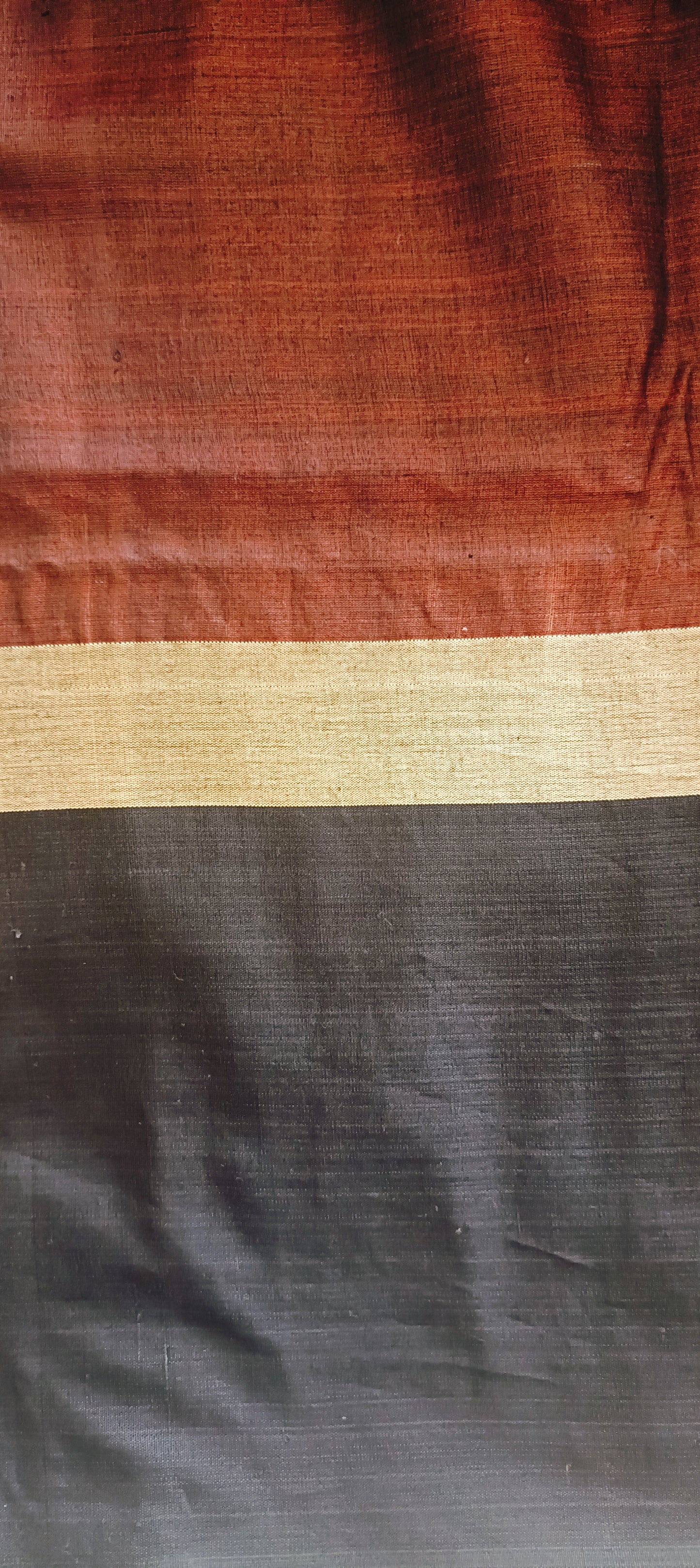 Handwoven Bhagalpur Ghitcha Tussar Silk Saree