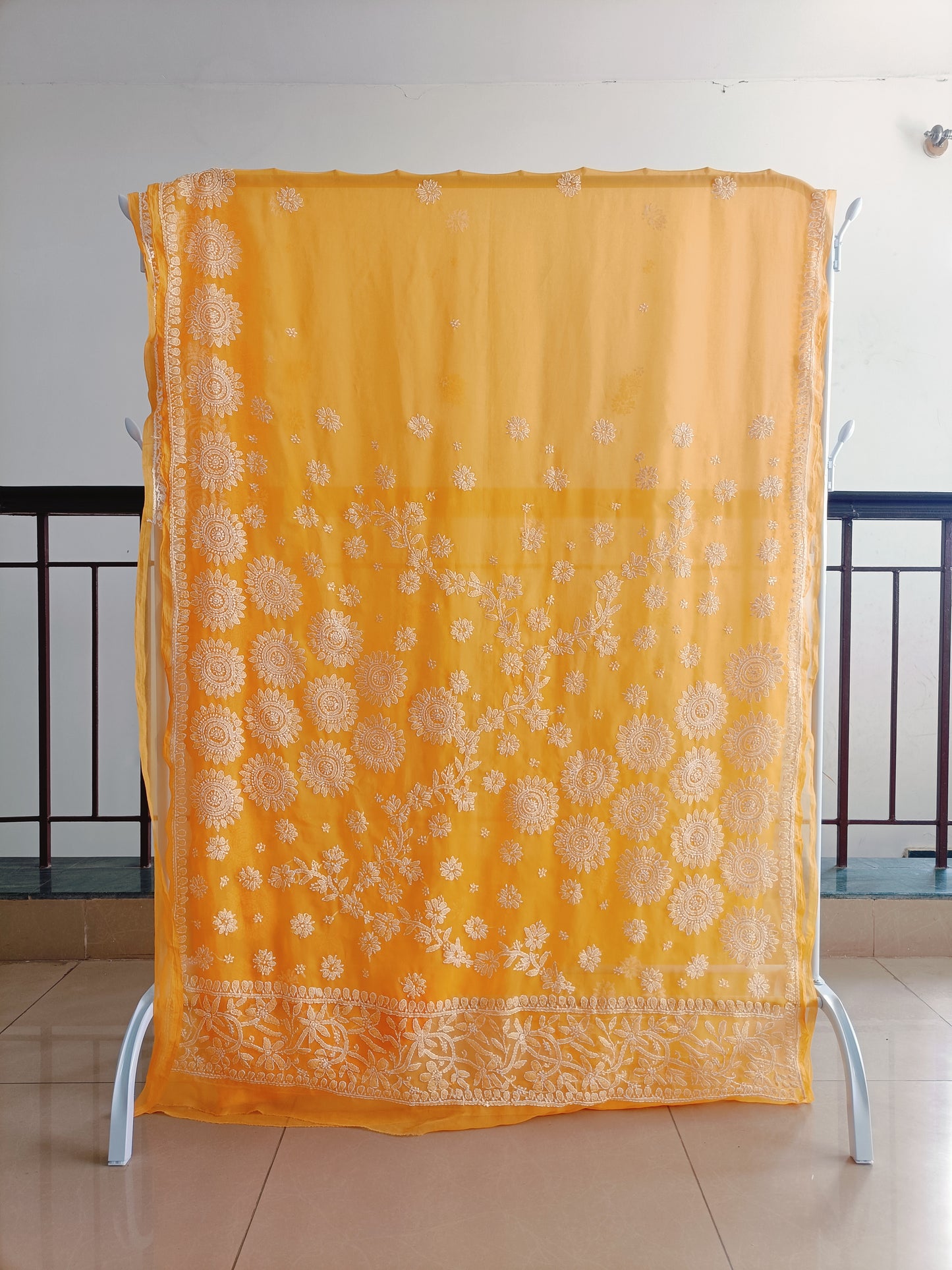 Soft Georgette Chikankari Saree