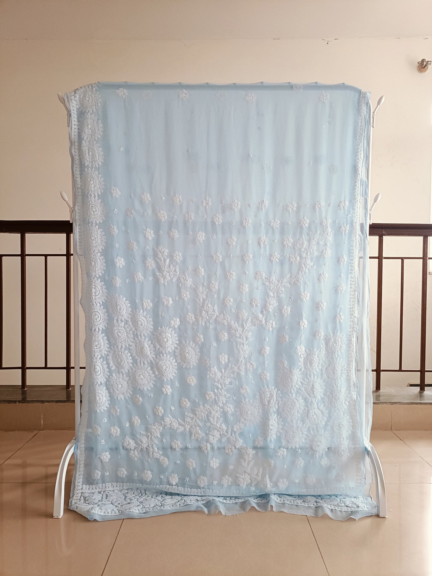 Soft Georgette Chikankari Saree