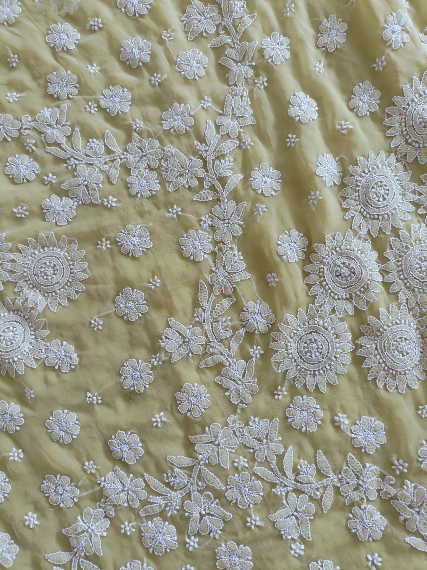 Soft Georgette Chikankari Saree