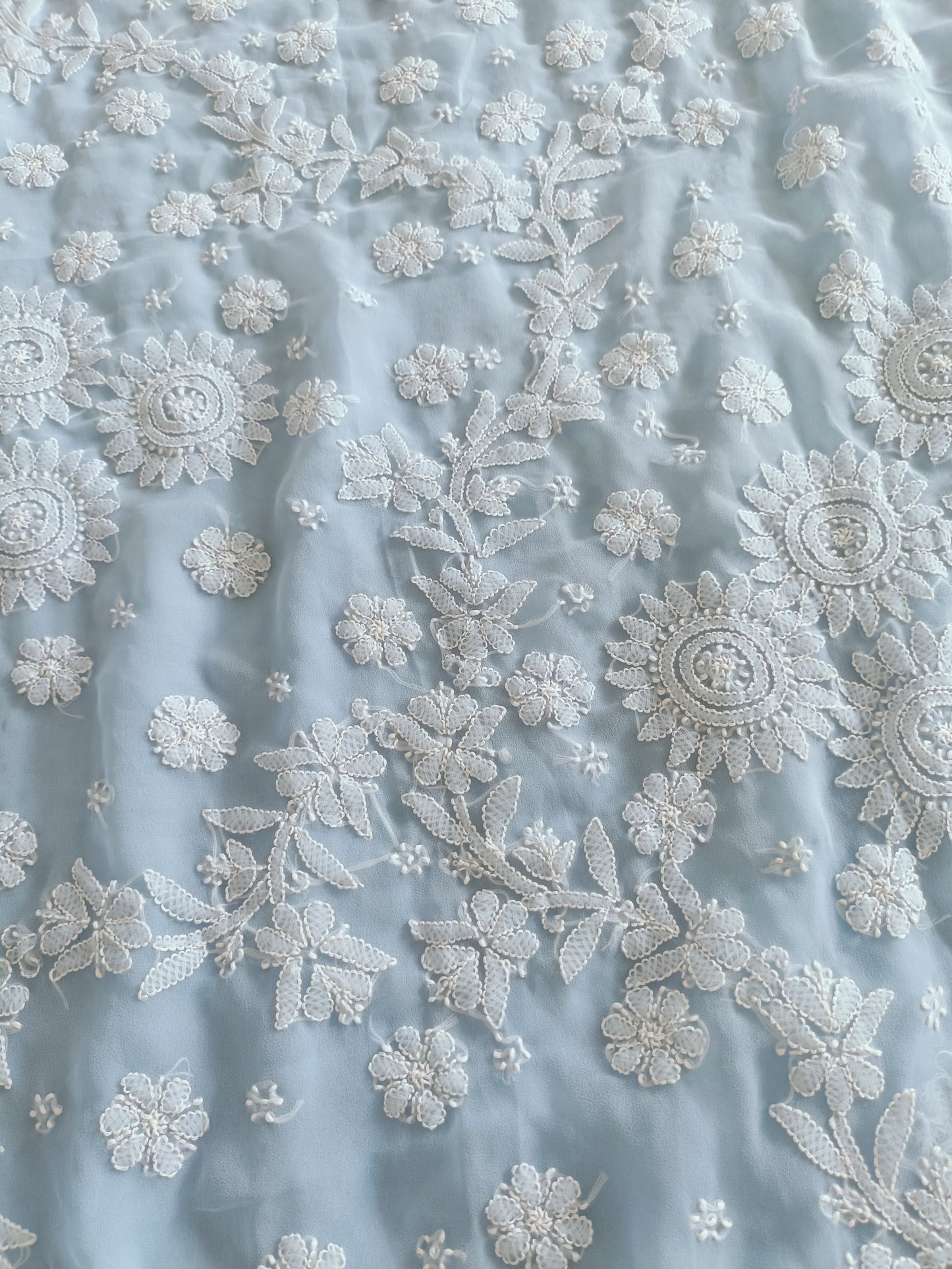 Soft Georgette Chikankari Saree