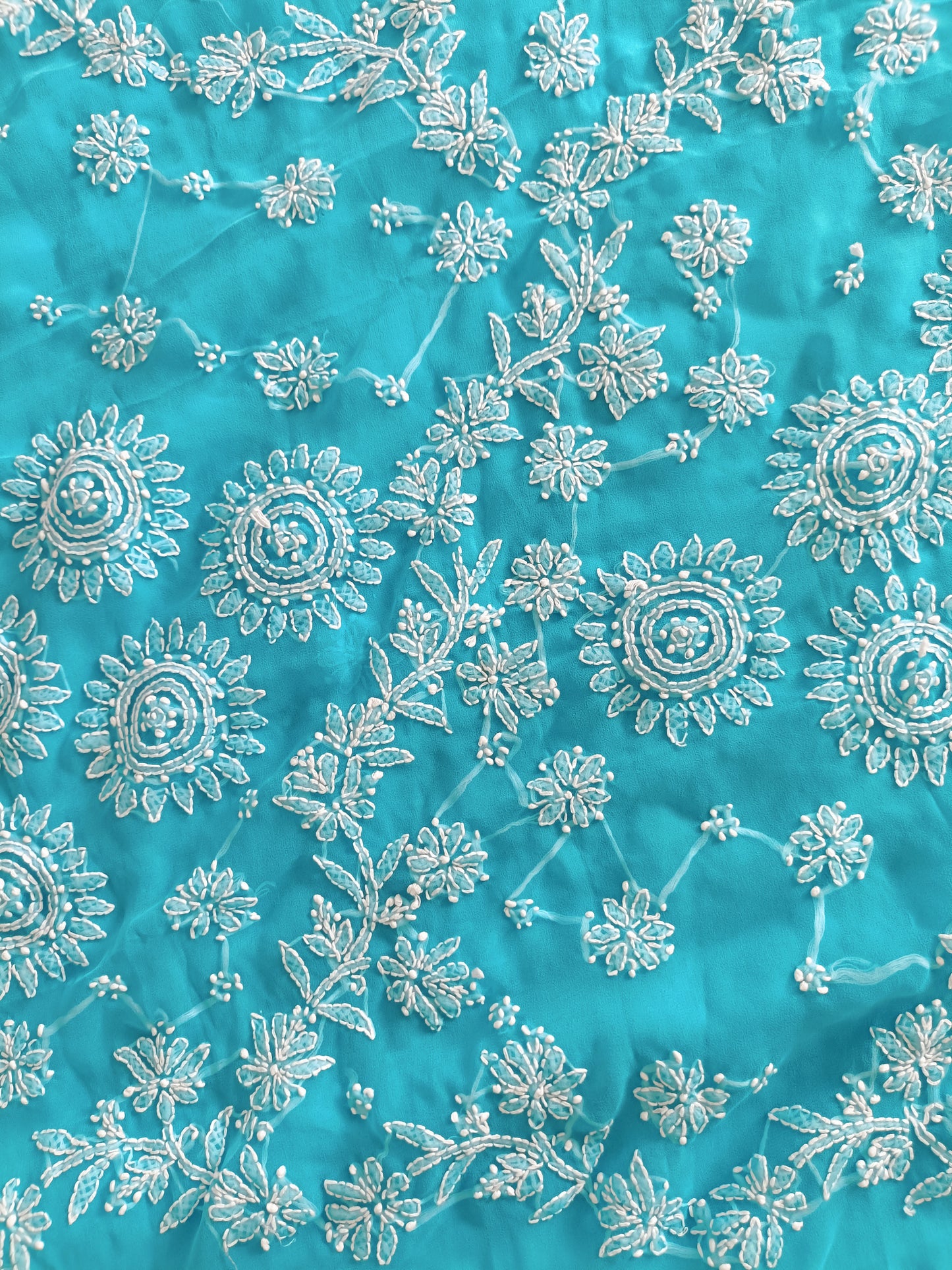Soft Georgette Chikankari Saree