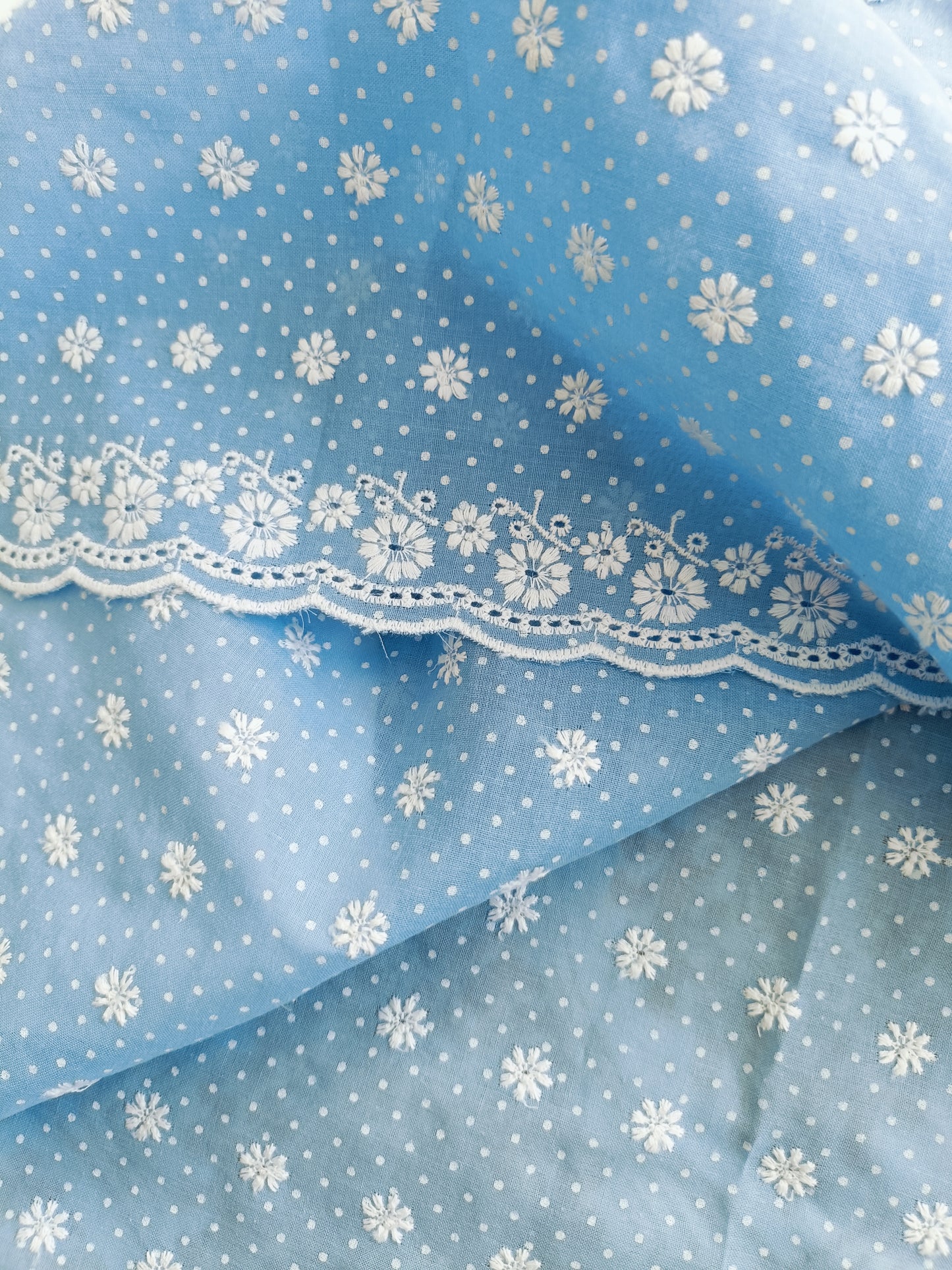 Cotton Kurta Apparel Fabric Chikankari Design Embroidery