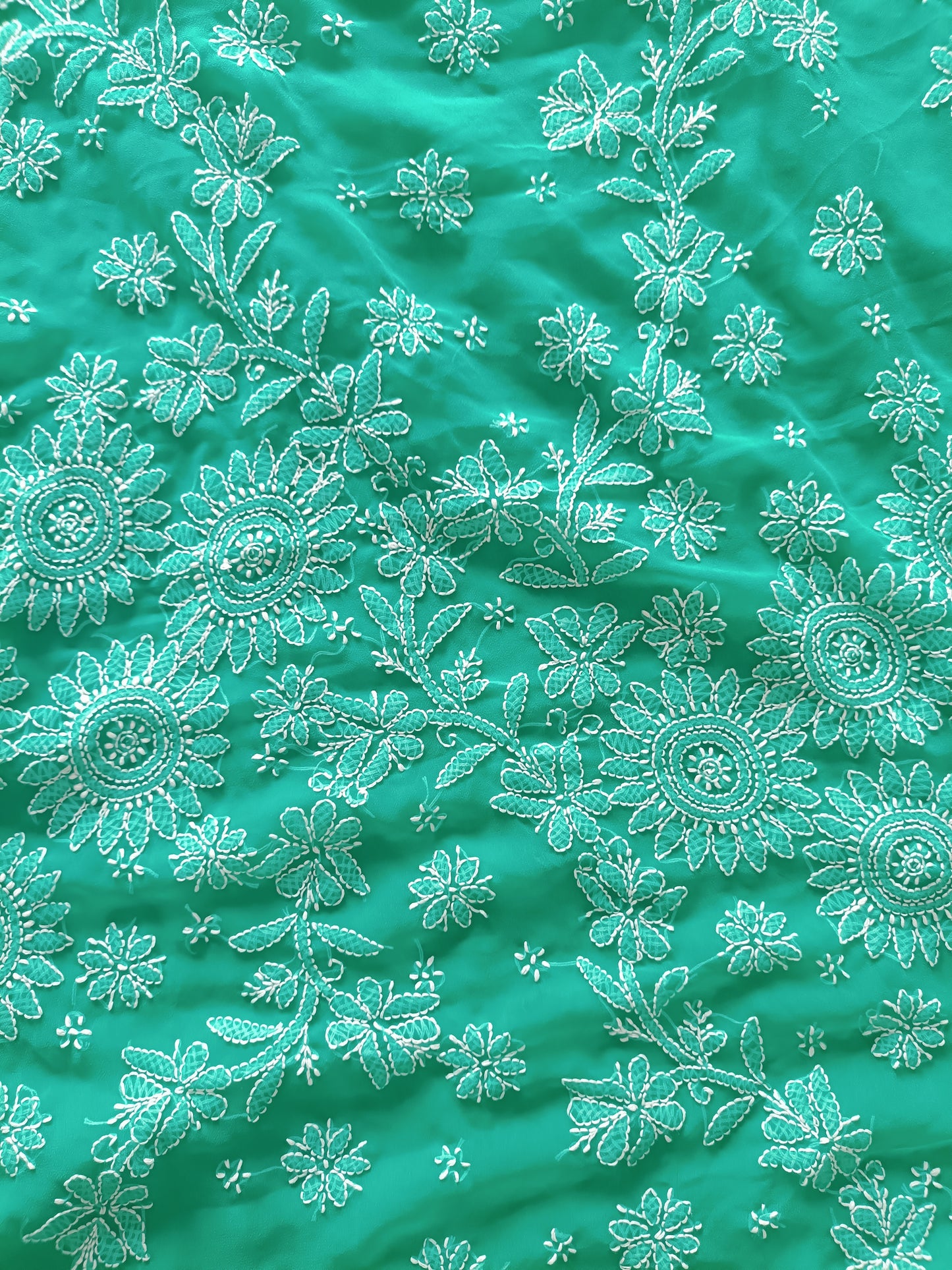Soft Georgette Chikankari Saree