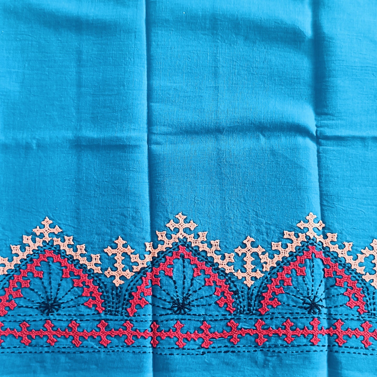 कमलनील - Pure Cotton Kutchi Cotton Fabric Blouse - Fabric | Tags: Kutchi Cotton Fabric Blouse