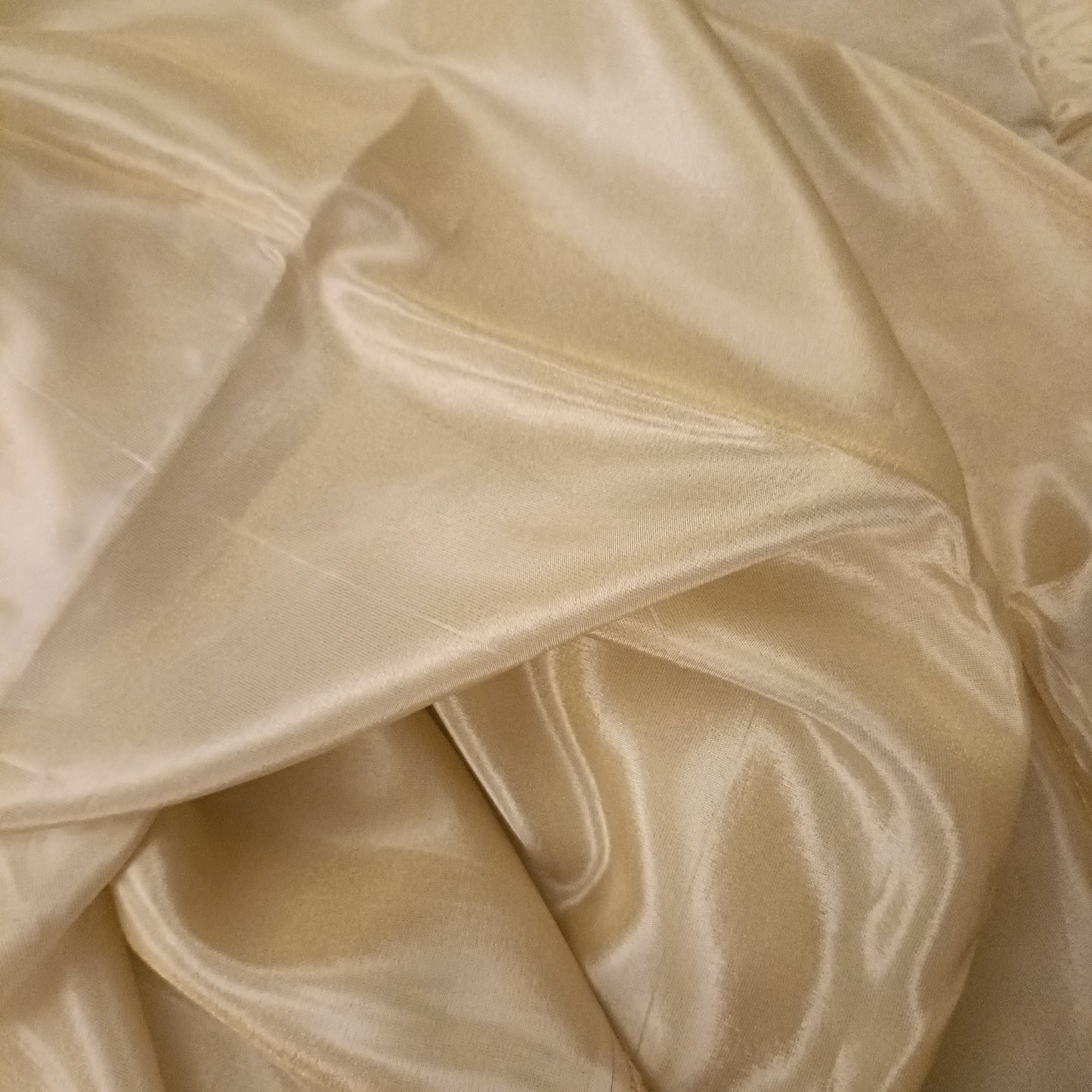 सुनहरी चमक - Premium Gold Zari Tissue Silk Fabric Plain - Fabric | Tags: Silk