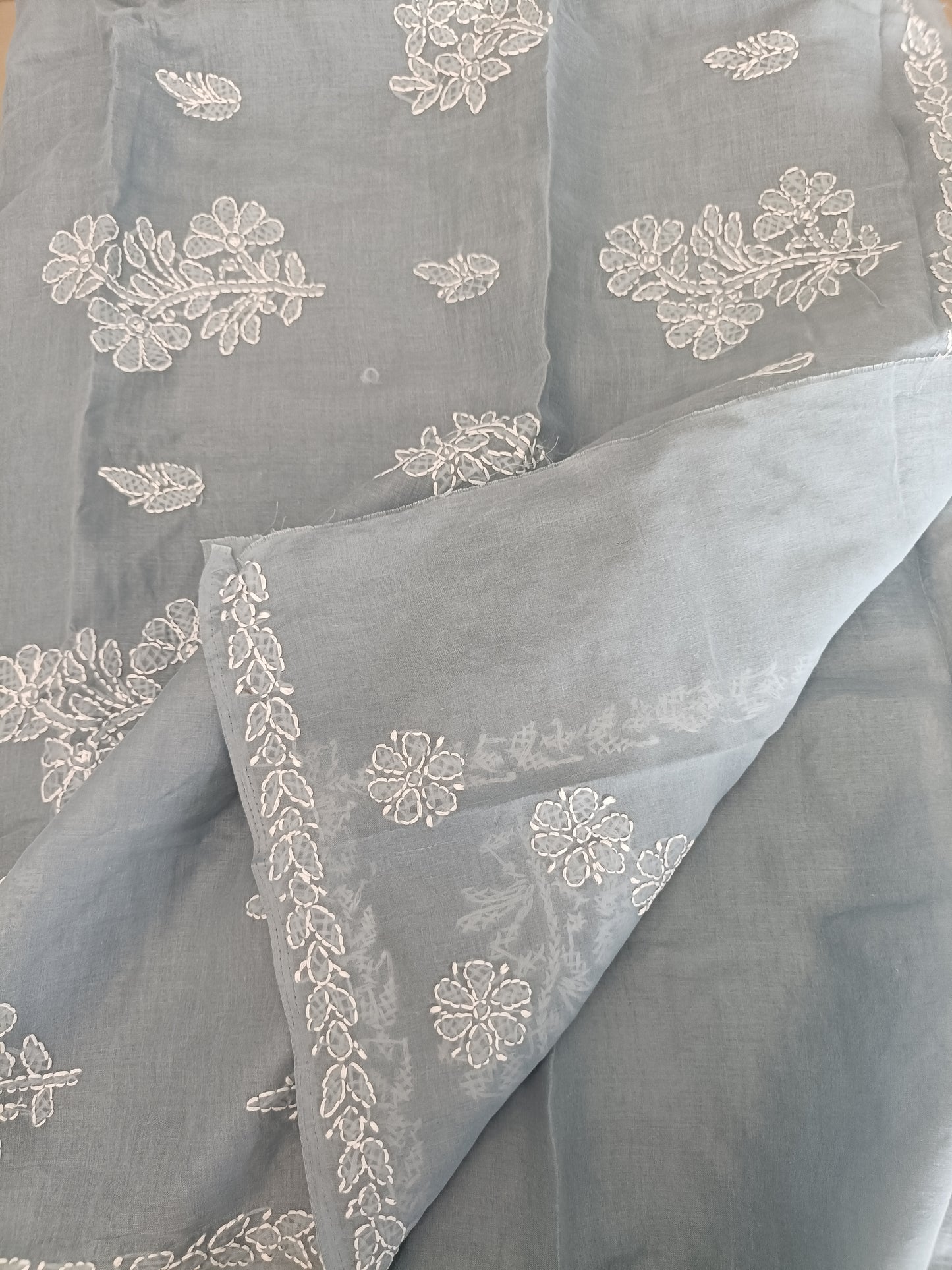गंगा - Chikankari Cotton Saree