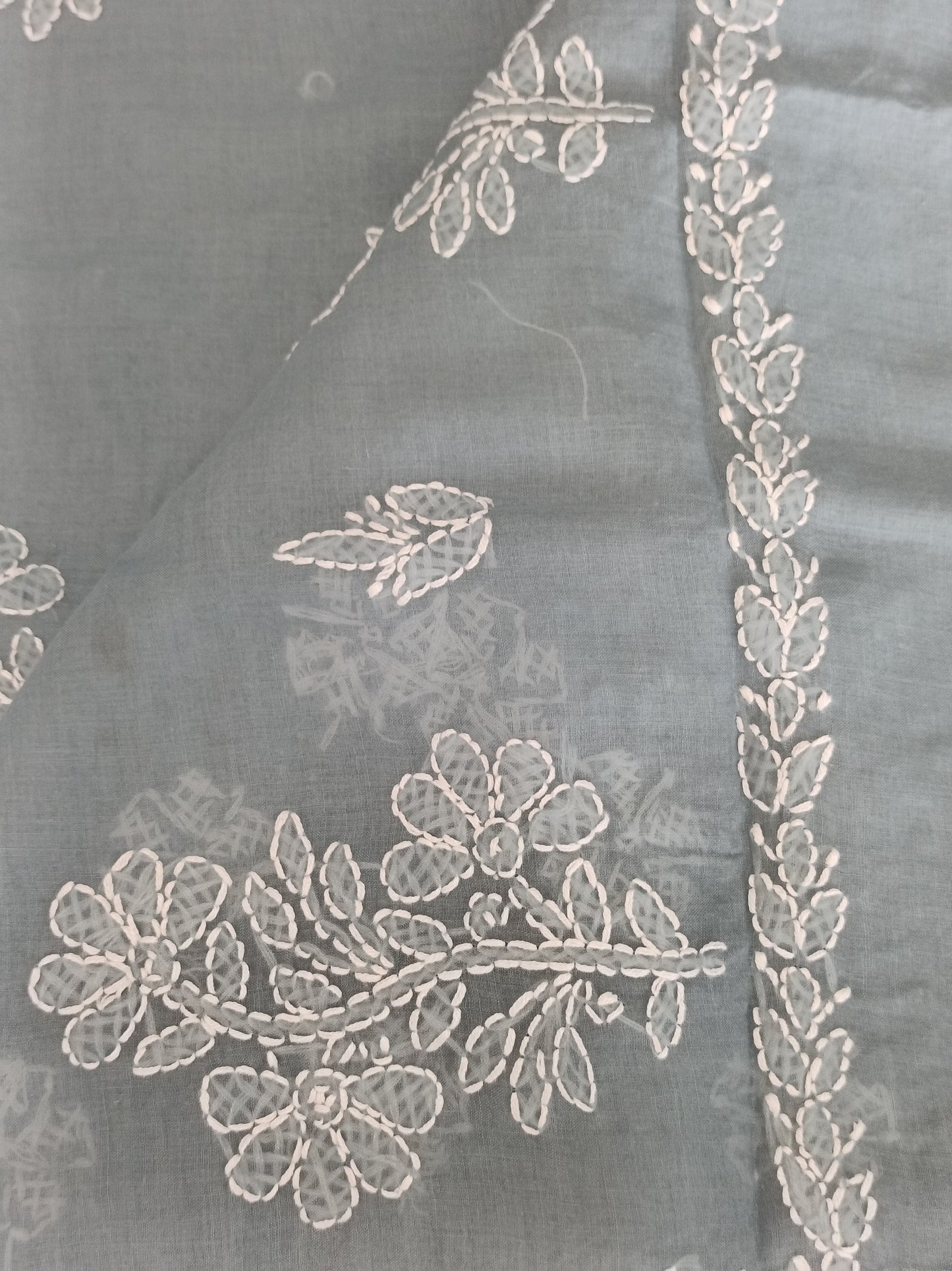 गंगा - Chikankari Cotton Saree