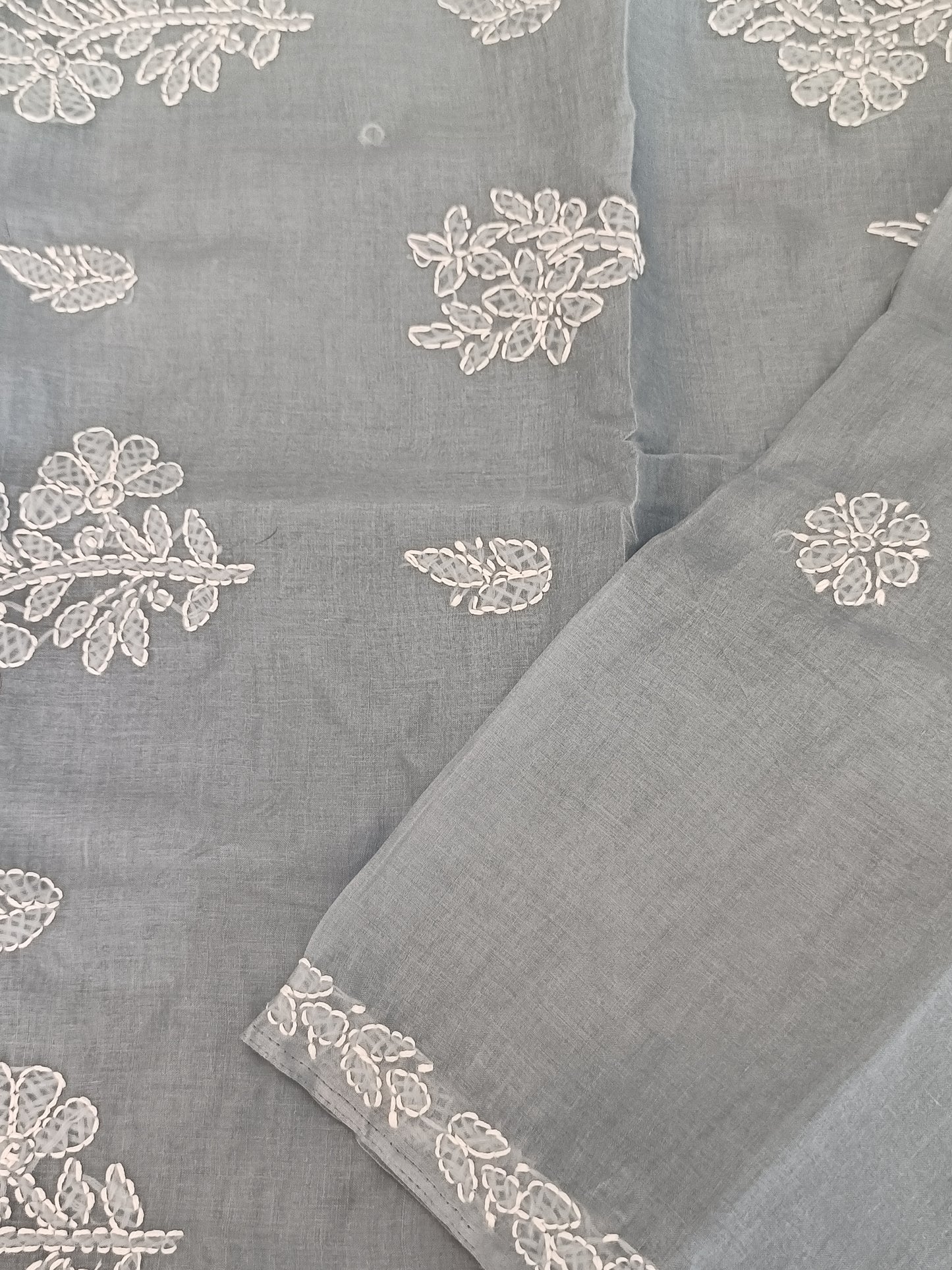 गंगा - Chikankari Cotton Saree
