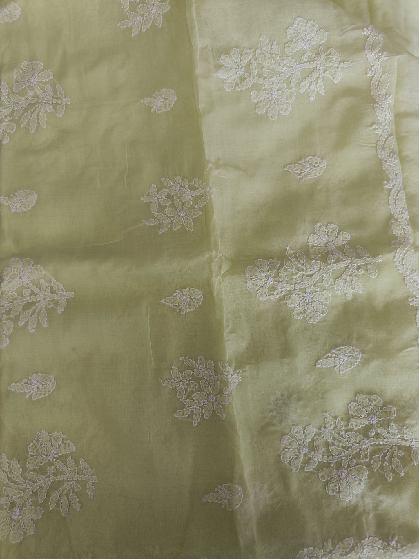 नर्मदा - Chikankari Cotton Saree