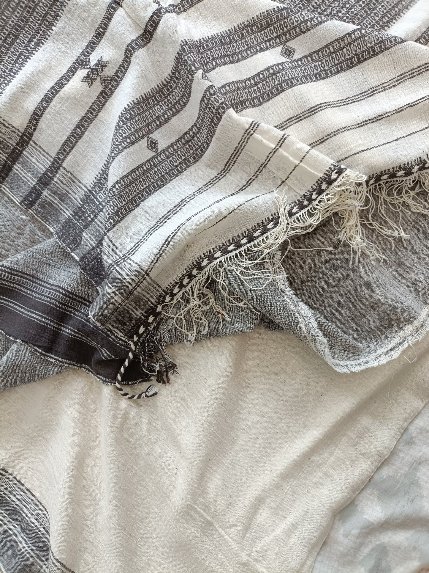 विरासत - Pure Handwoven Kala Cotton Saree - Sustainable l Organic l Ethical